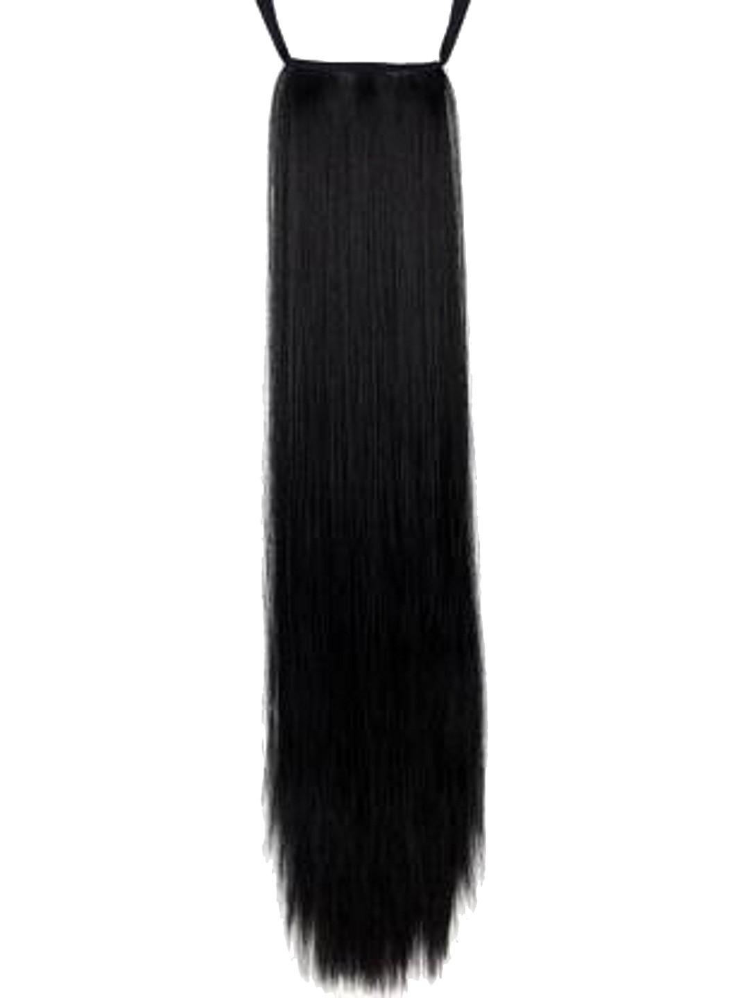 

HAVEREAM Tape-In Straight Ponytail Hair Extension- Black - 24 Inch