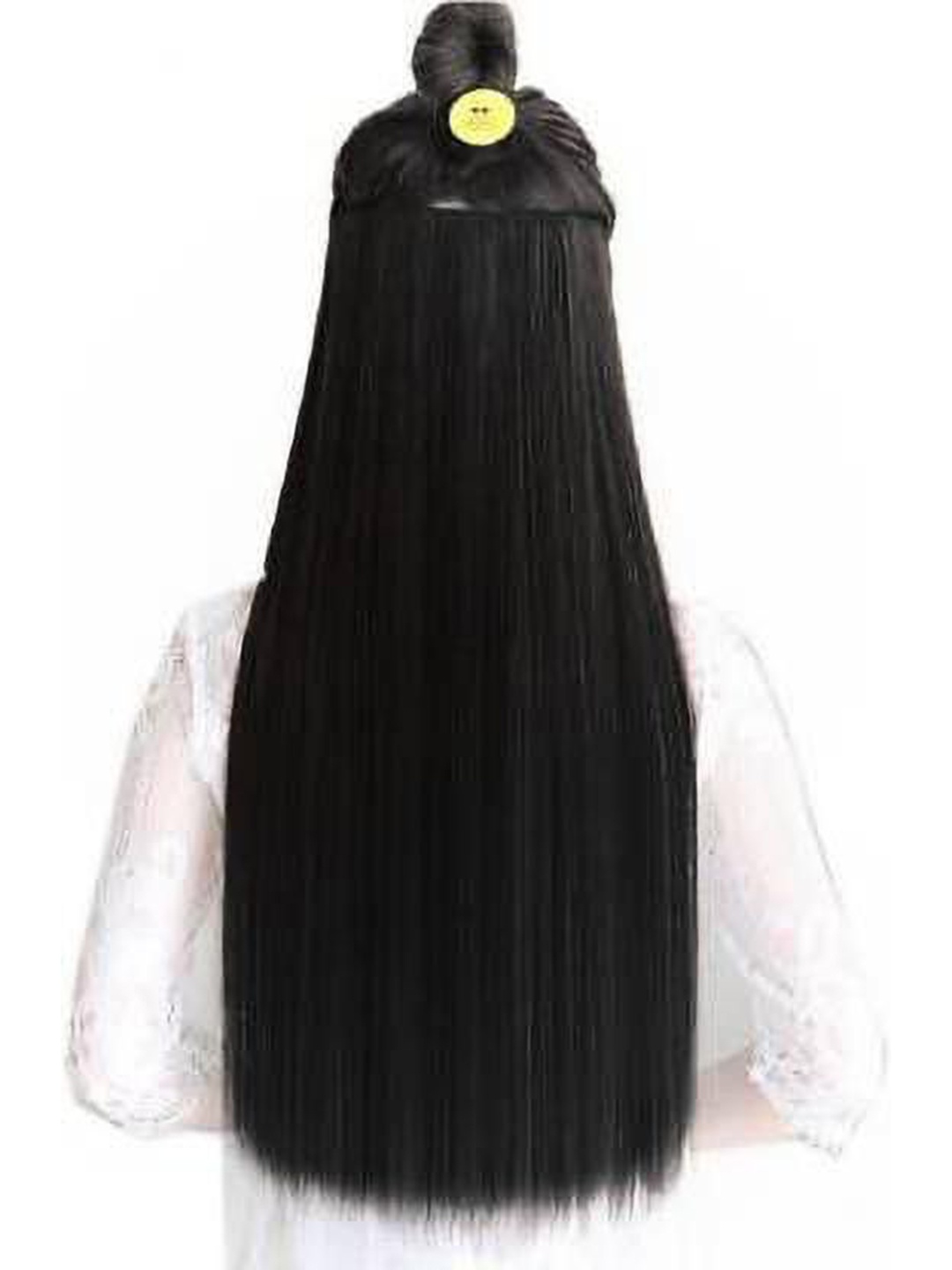 

HAVEREAM Clip-in Straight Scalp Topper Hair Extension - Black - 24 Inch