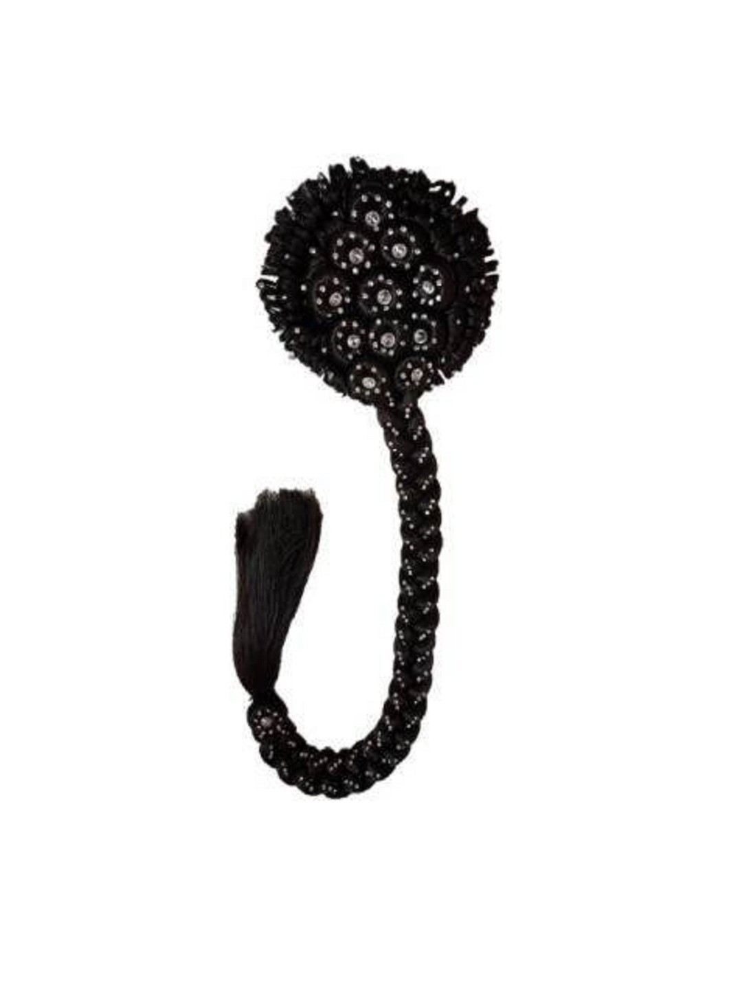 

SHENY Wavy Braided Bun Hair Extension - Black - 60 Cm