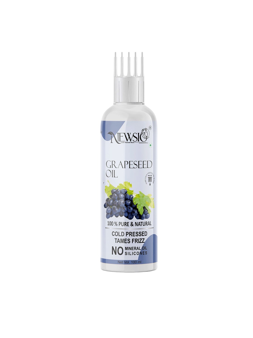 

Newsio 100% Pure & Natural Grapeseed Oil - 100 ml, Green