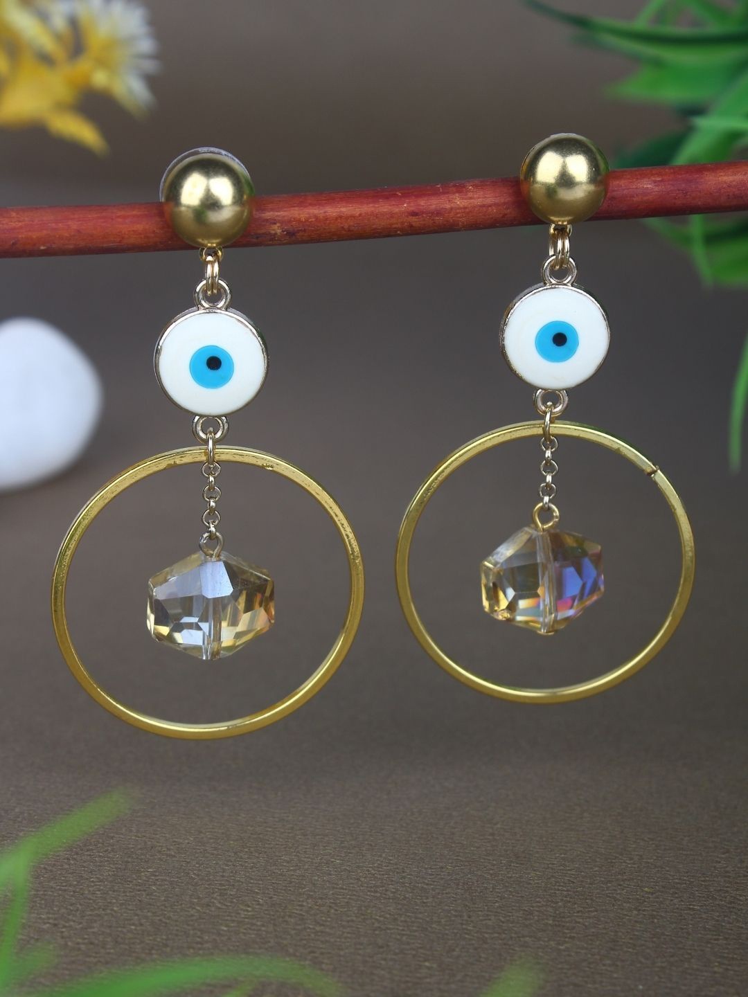 

KPOP Contemporary Drop Earrings, Gold