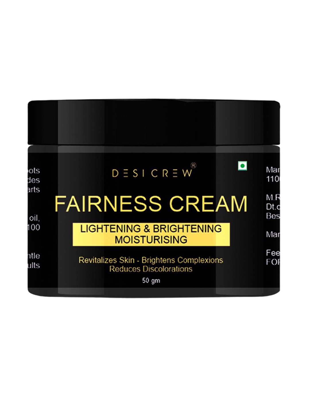 

Desi Crew Lightening & Brightening Fairness Cream - 50g, Black
