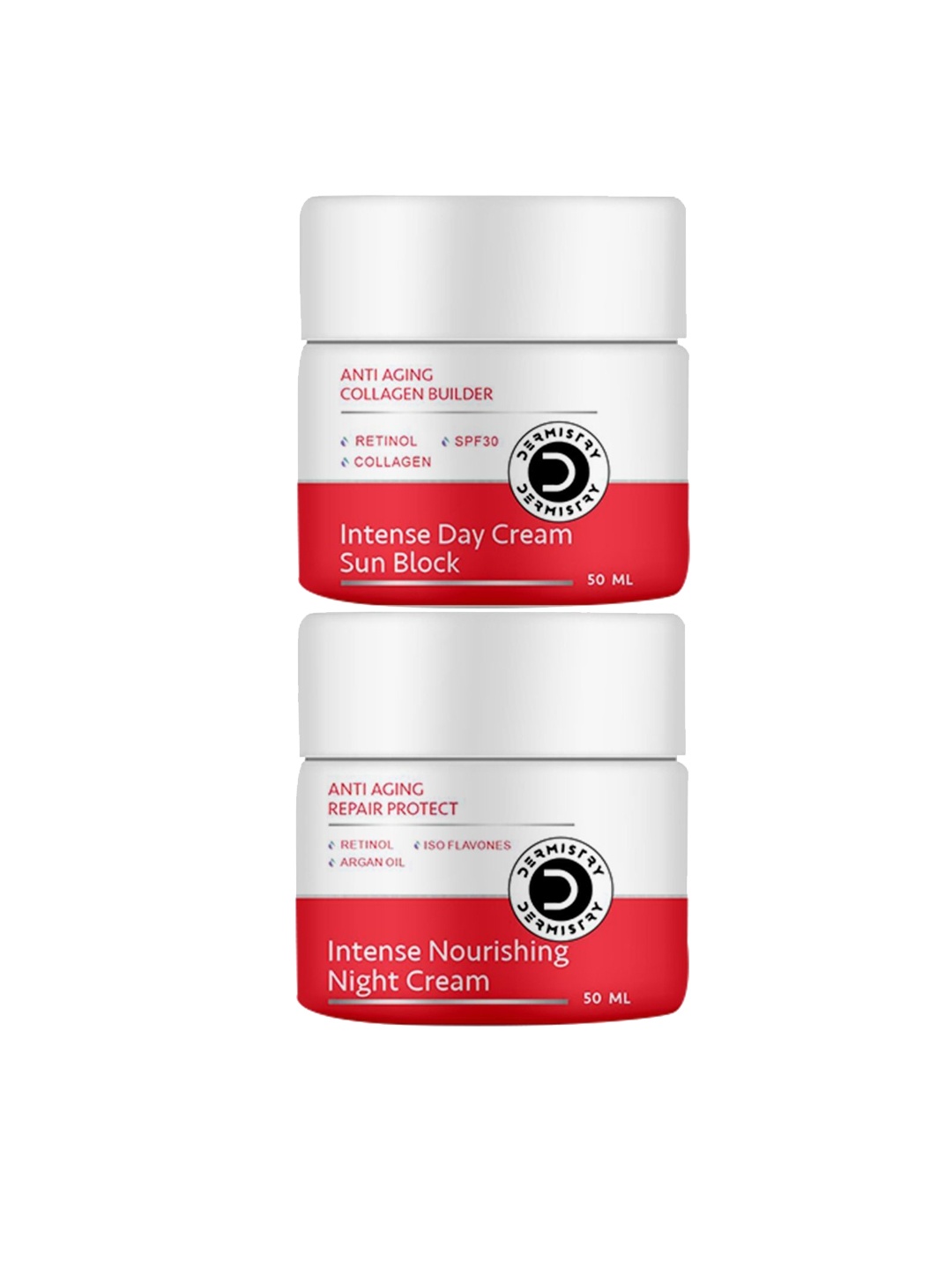 

DERMISTRY Set Of 2 Intense Day Cream Sun Block With Night Cream - 50 ml Each, White
