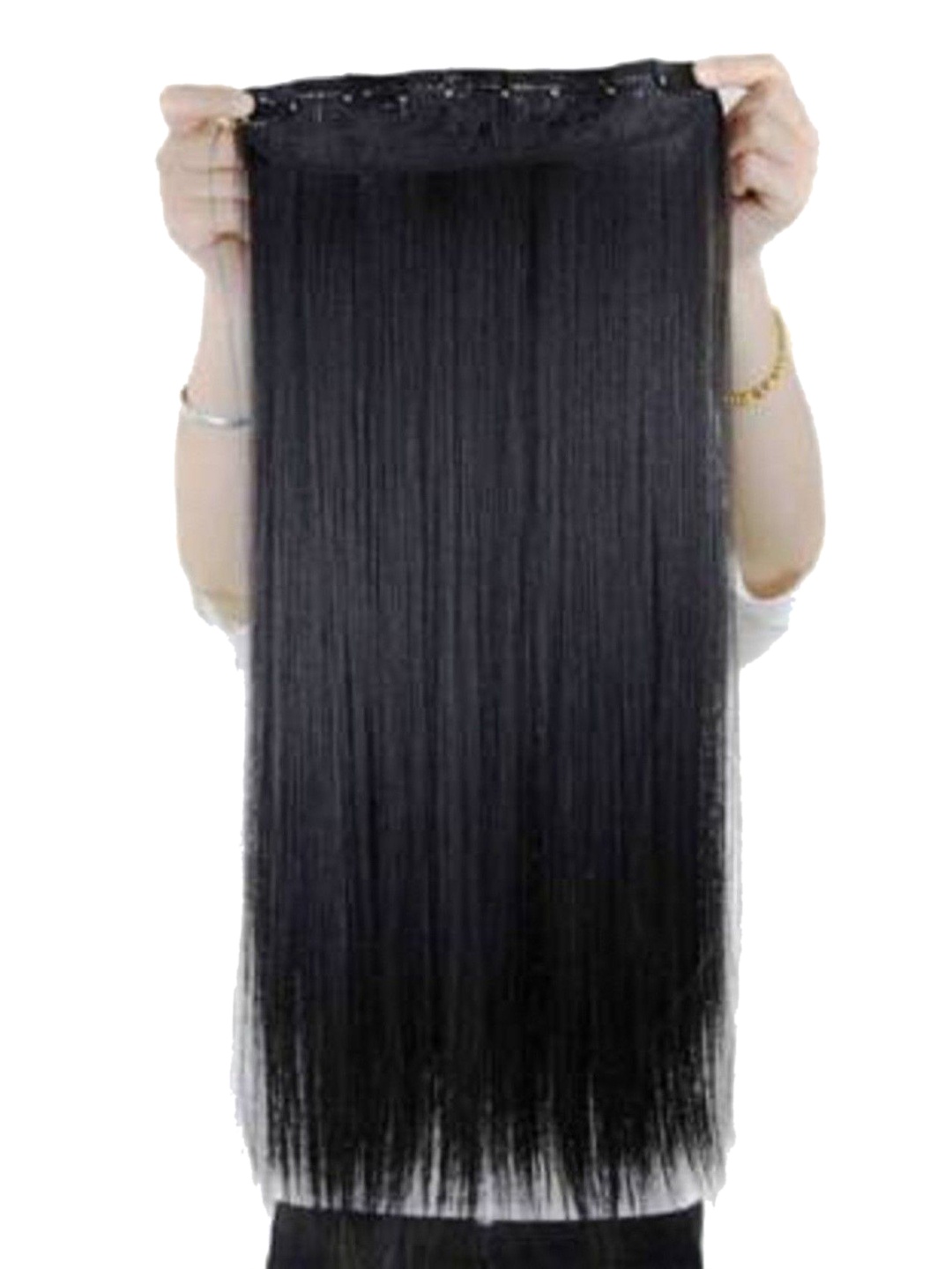 

SHENY Clip In Locks Straight Hair Extension - Black - 24 Inch