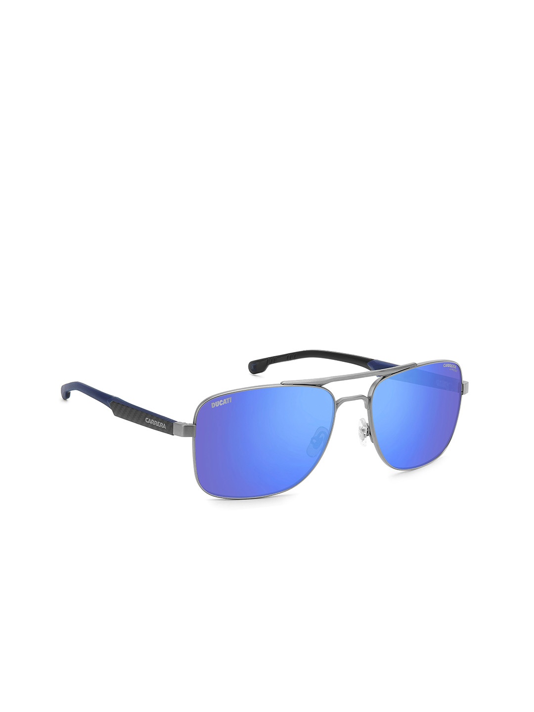 

Carrera Men UV Protected Lens Sunglasses 205898V6D60XT-MATTE DARK RUTHENIUM BLUE