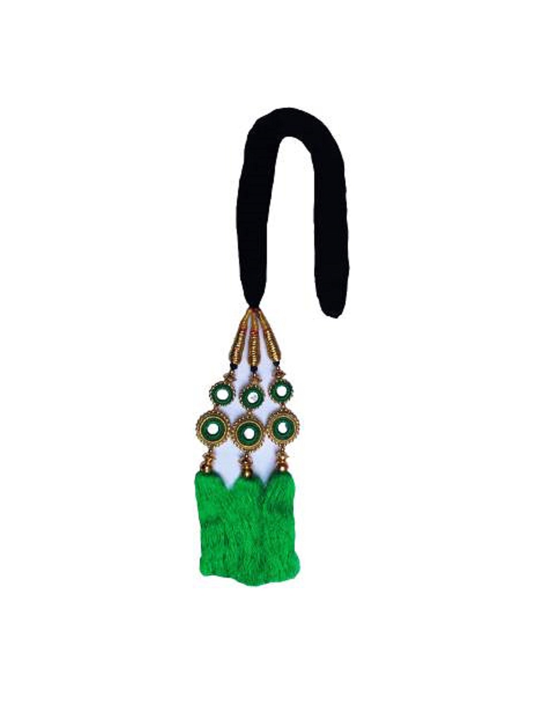 

HAVEREAM Embellished Parandi Hair Accessory, Green