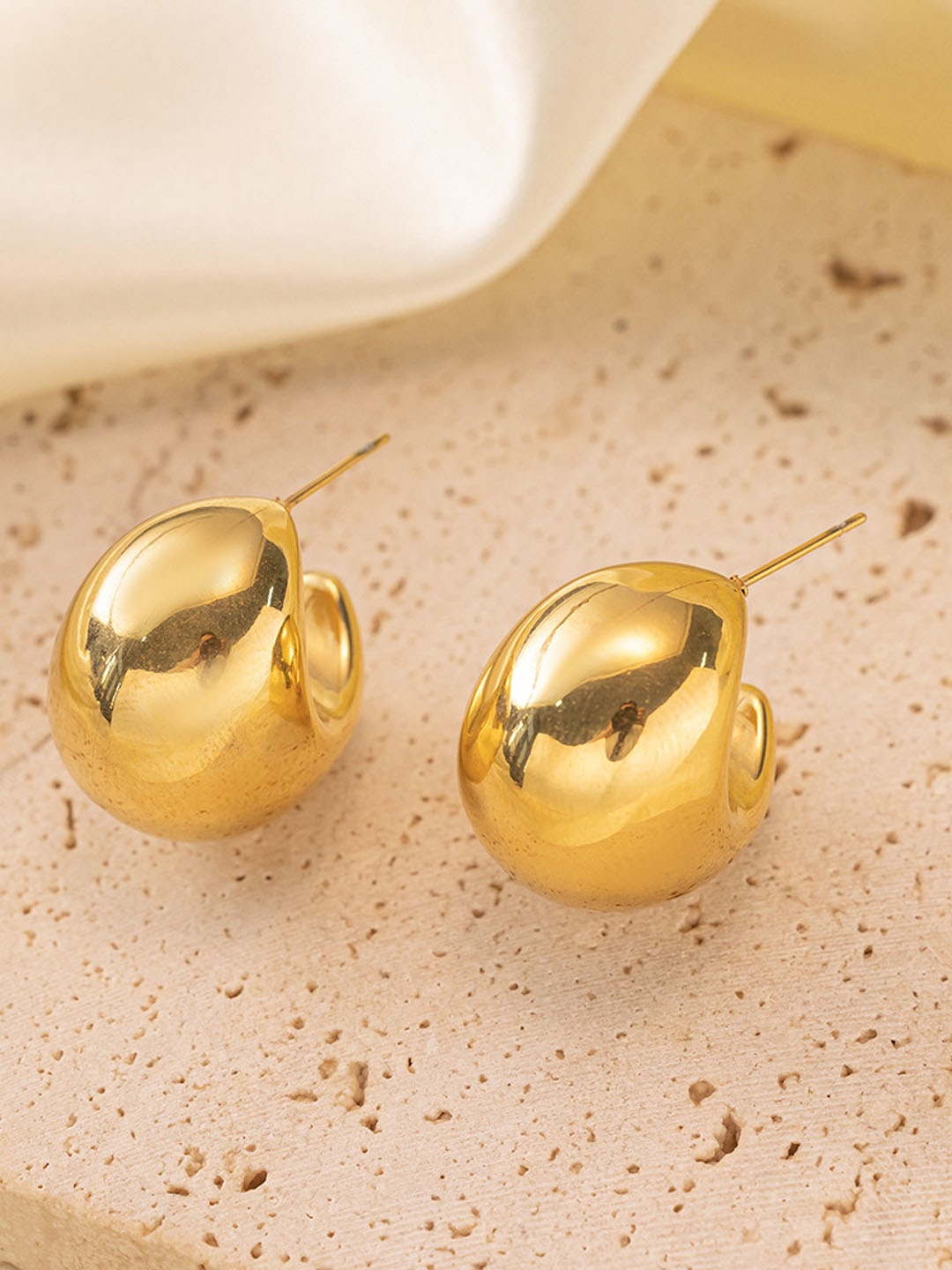 

Krelin Stainless Steel Gold-Plated Classic Studs