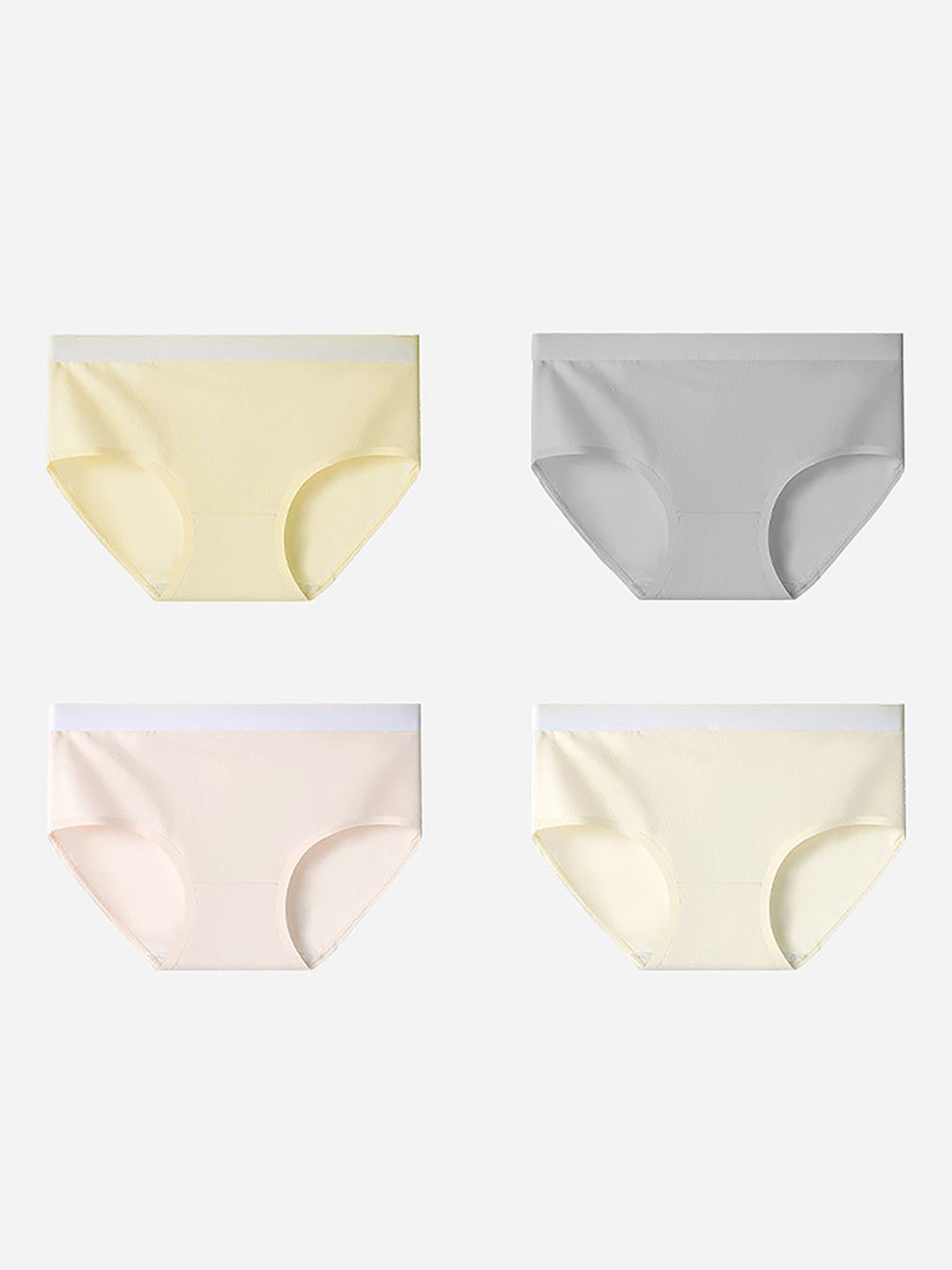 

LULU & SKY Pack Of 4 Mid Rise Hipster Briefs 572324-MULTI-4, Yellow