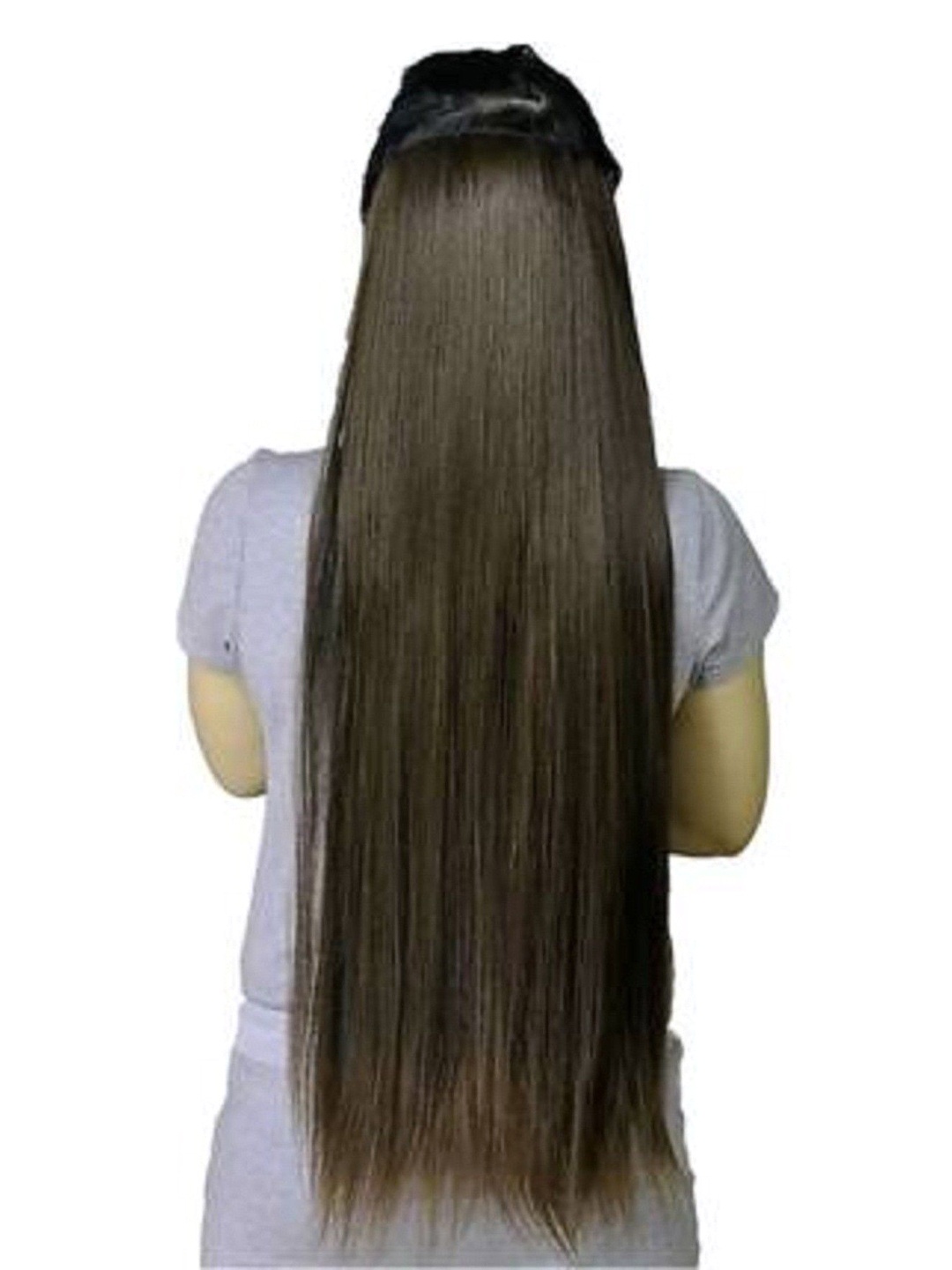 

HAVEREAM Clip-In Straight Locks Hair Extension - Brown - 21 Inch