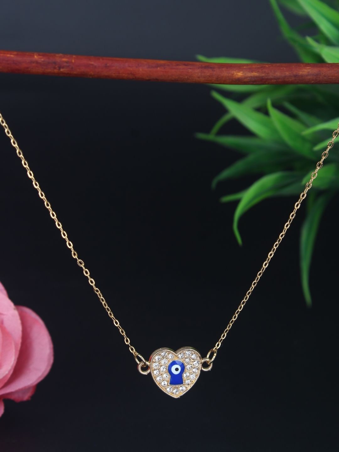

KPOP Gold-Plated Cubic Zirconia Minimal Necklace