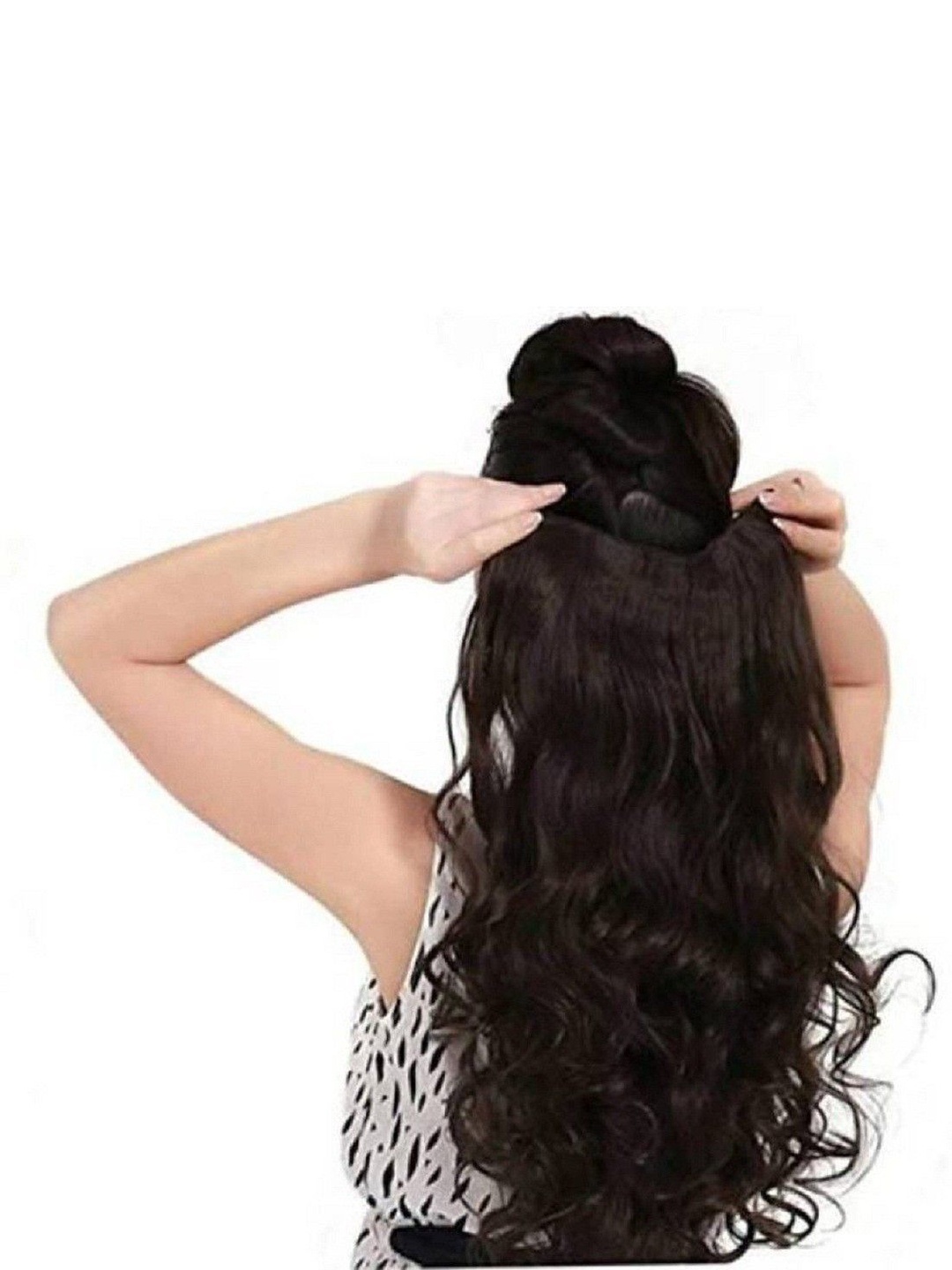 

ABRISH Set Of 2 Curly Ponytail Hair Extension - Natural Brown