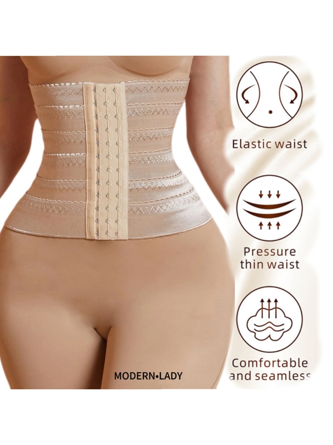 

BAESD Stretchable Tummy Shapewear, Beige