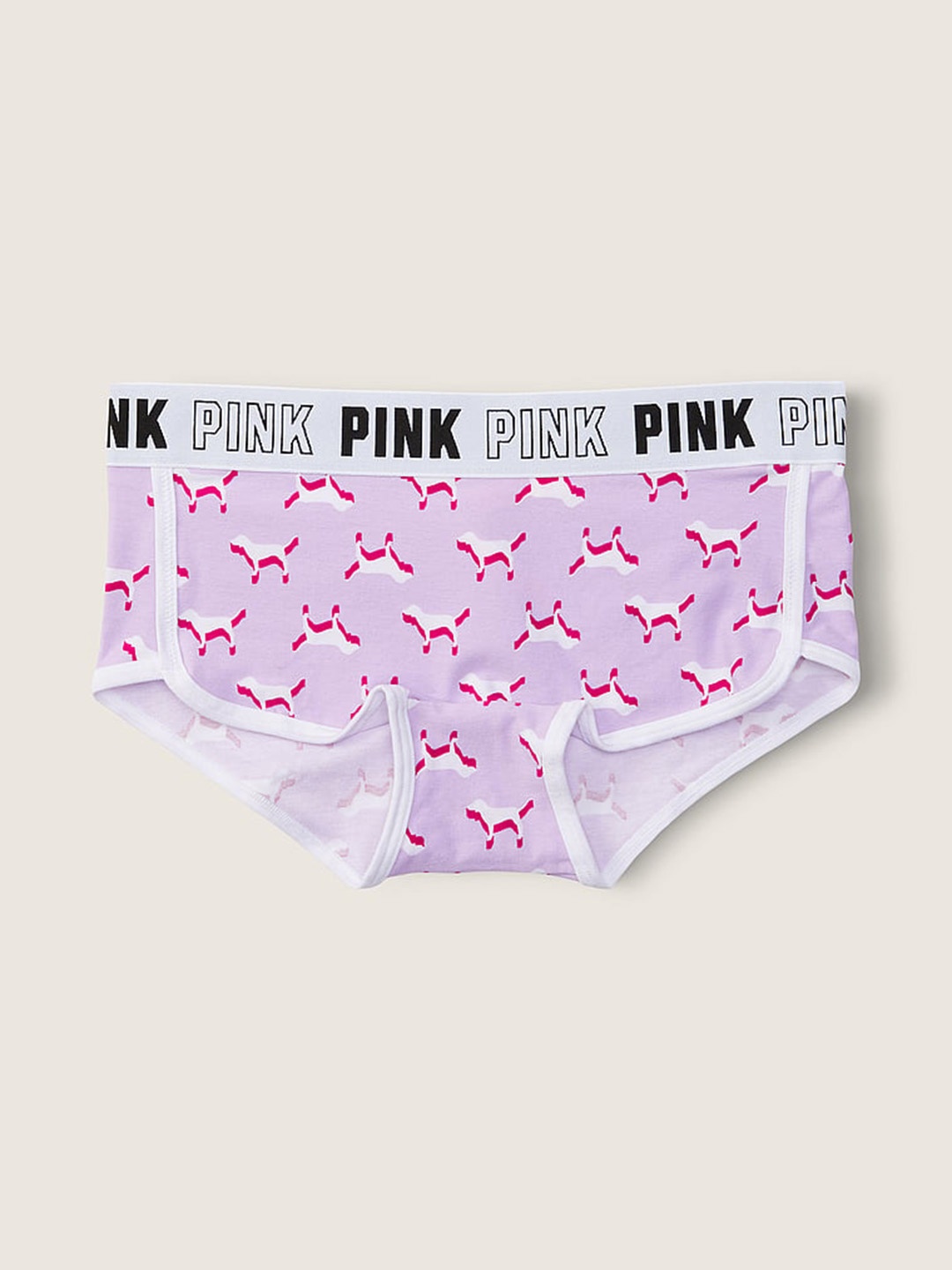 

Victoria's Secret Women Printed Low-Rise Boy Shorts Briefs, Pink