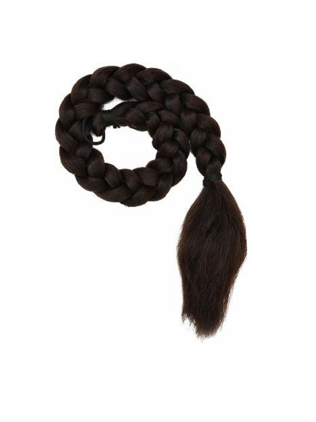 

ABRISH Straight Braided Hair Extension - Brown