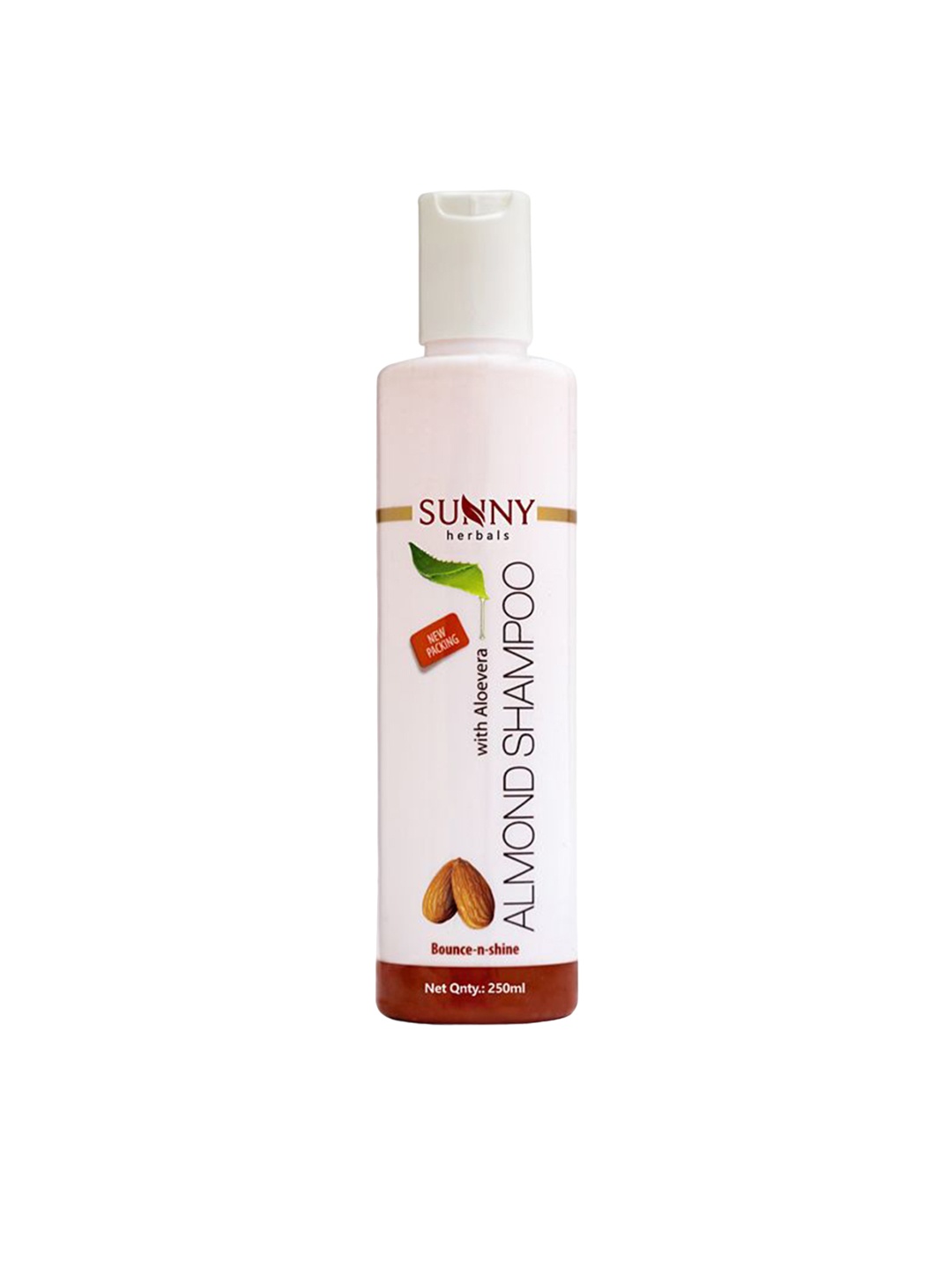 

SUNNY HERBALS Almond Shampoo With Aloe Vera For Shiny Hairs - 250ml, White
