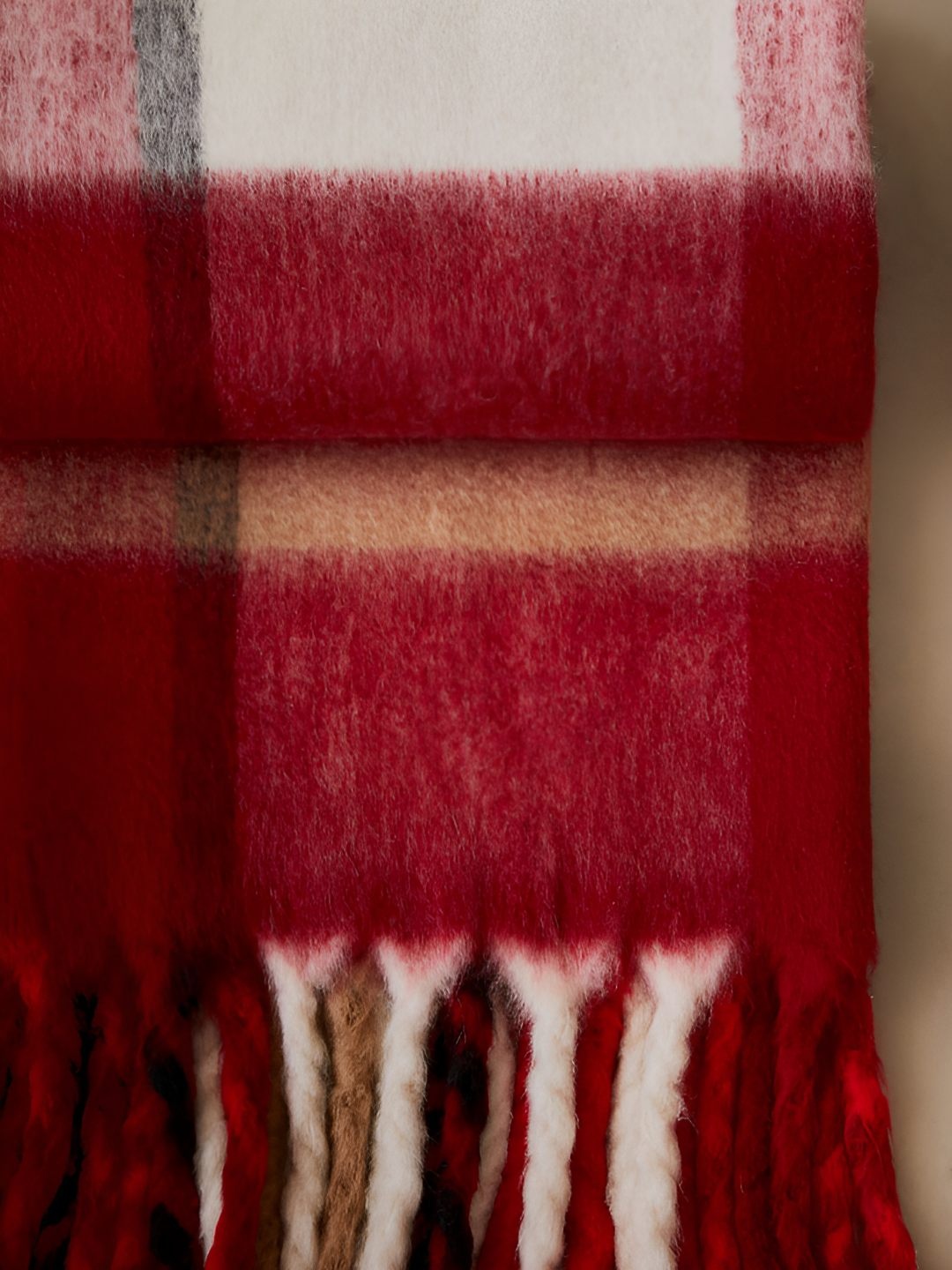 

H&M Red Patterned Blanket