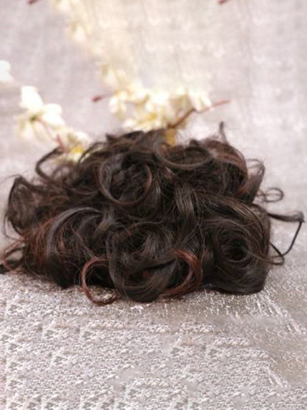 

ABRISH Clip In Bun Curly Hair Extension - Brown - 10 Inch