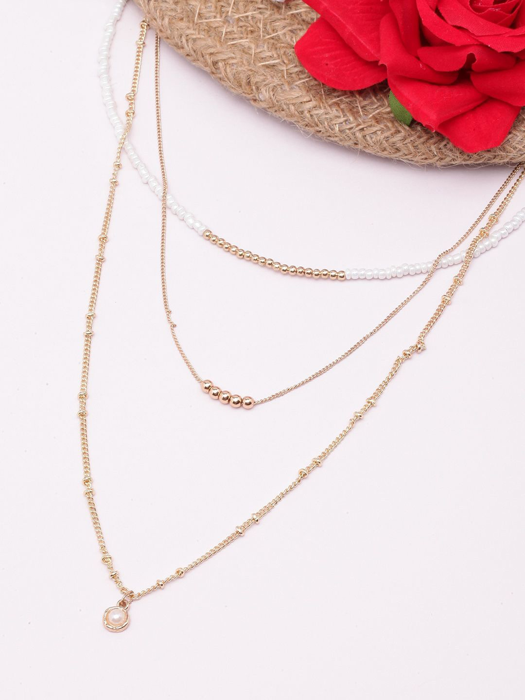 

KPOP Brass Gold-Plated Layered Necklace