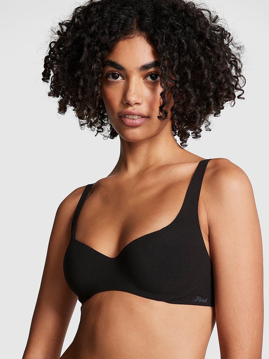 

Victoria's Secret Medium Coverage Lightly Padded Bralette Bra, Black