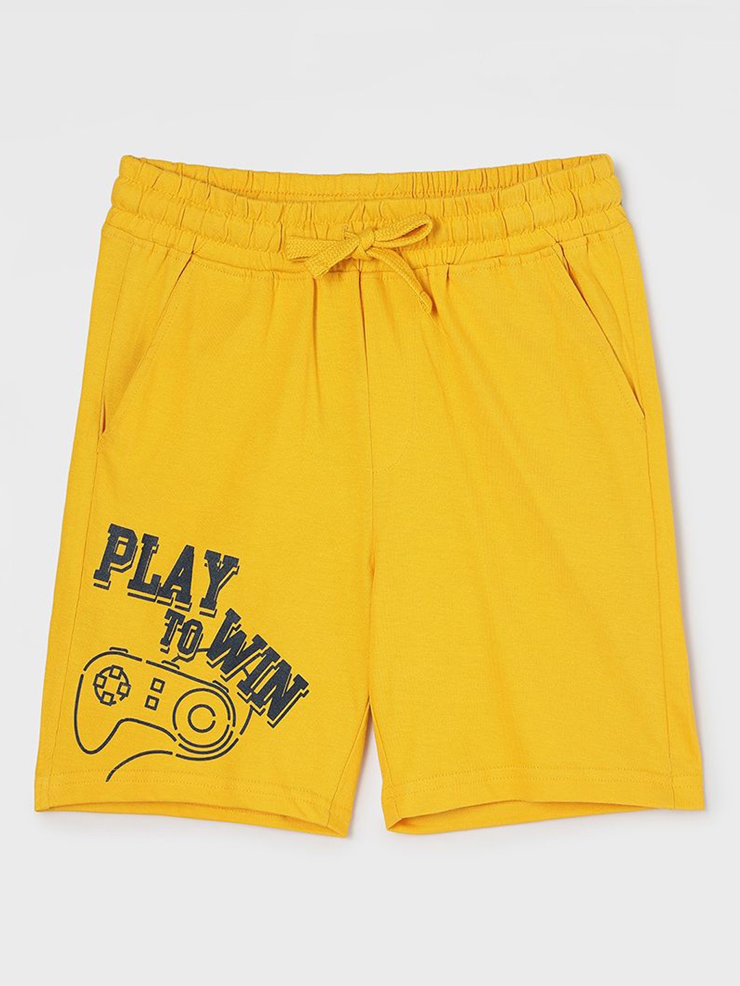 

Fame Forever by Lifestyle Boys Printed Shorts, Mustard