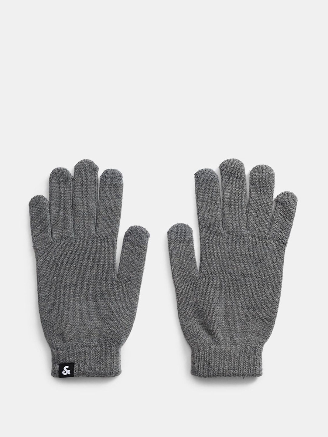 

Jack & Jones Men Solid Winter Gloves, Grey