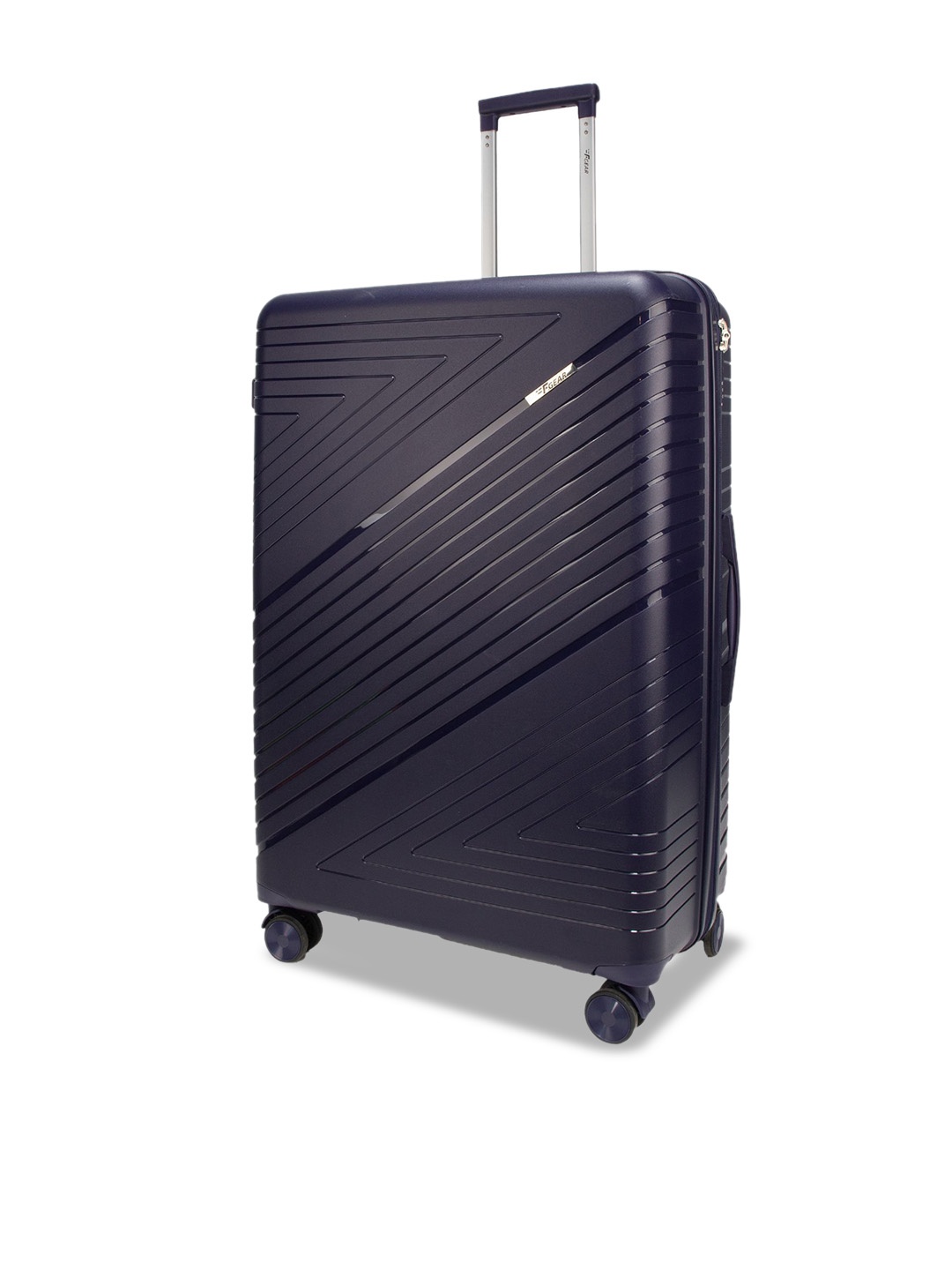 

F Gear Textured Large Hard-Sided Suitcase Trolley Bag, Navy blue