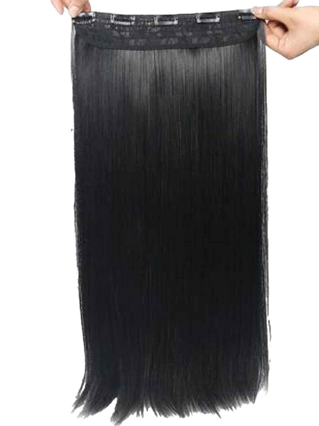 

ABRISH Clip In Locks Straight Hair Extension - Black - 24 Inch