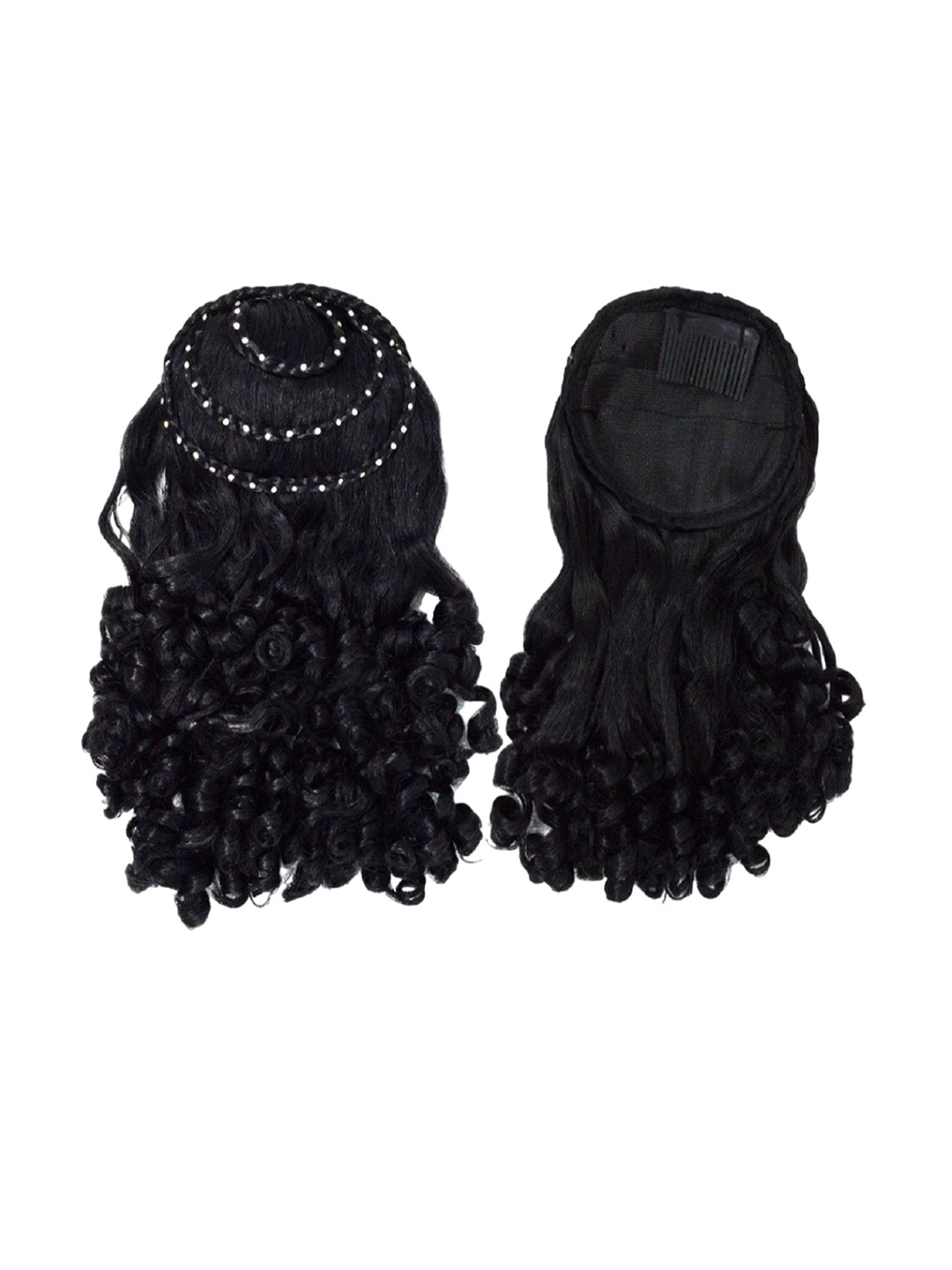 

HAVEREAM Clip-In Ponytail Curly Hair Extension - Black - 20 inch