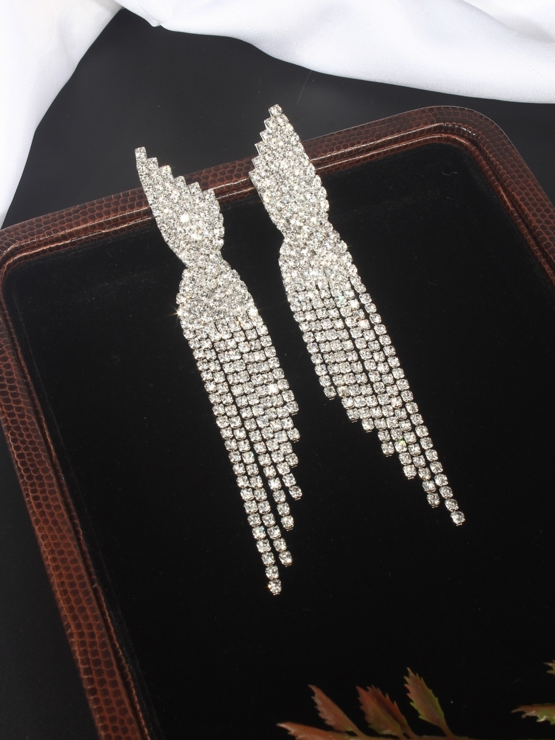 

KPOP Contemporary Drop Earrings, Silver