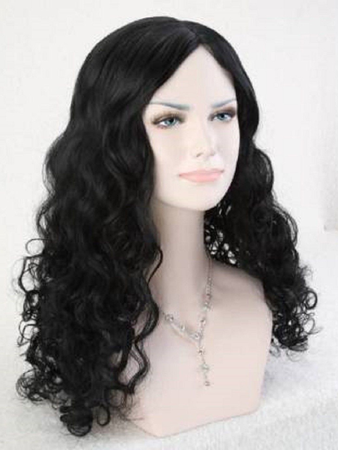 

ABRISH Halo Curly Toupee Hair Extension - Black - 24 Inch