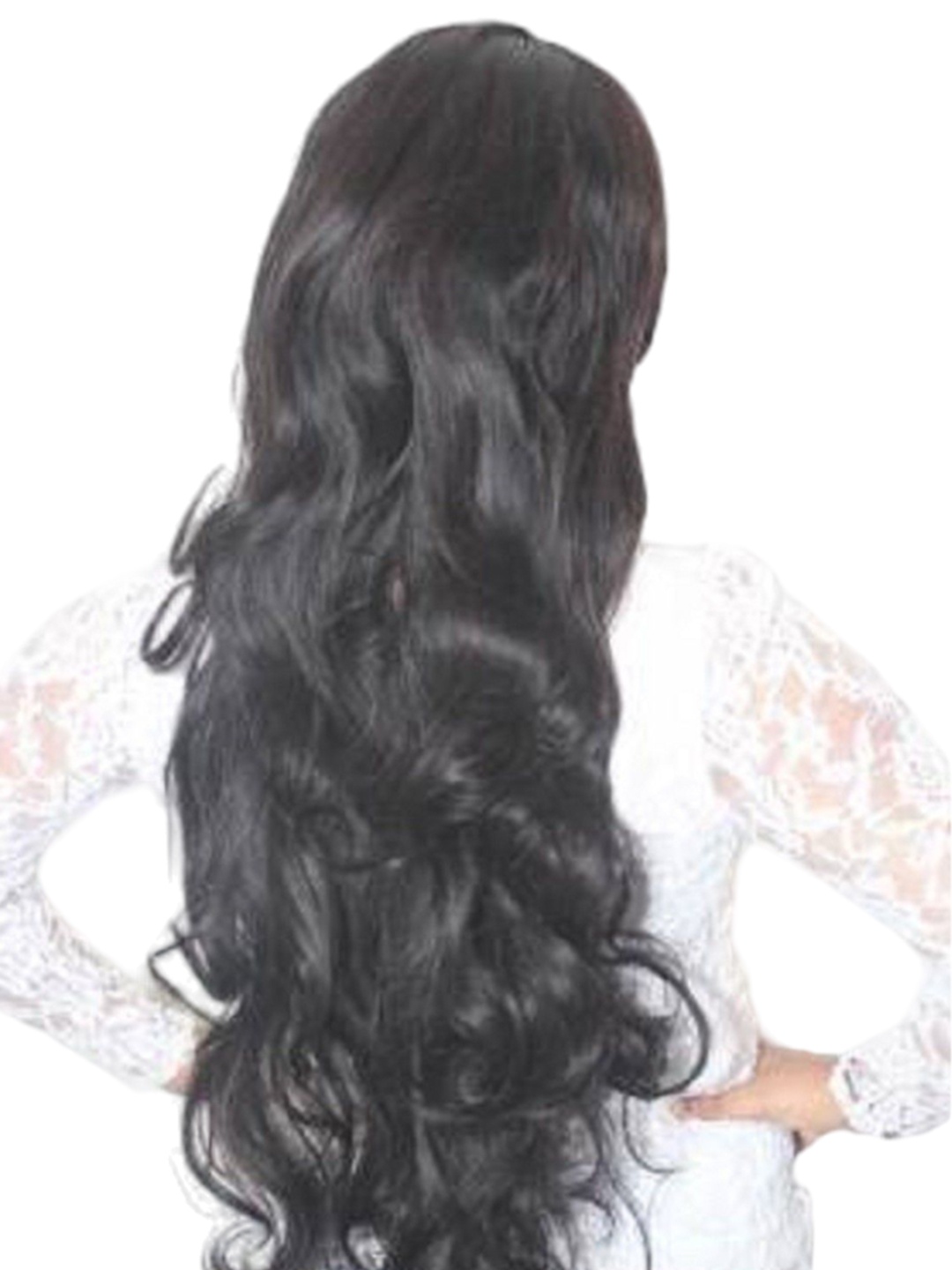 

SHENY Clip-In Wavy Hair Extension - Black - 61 Cm