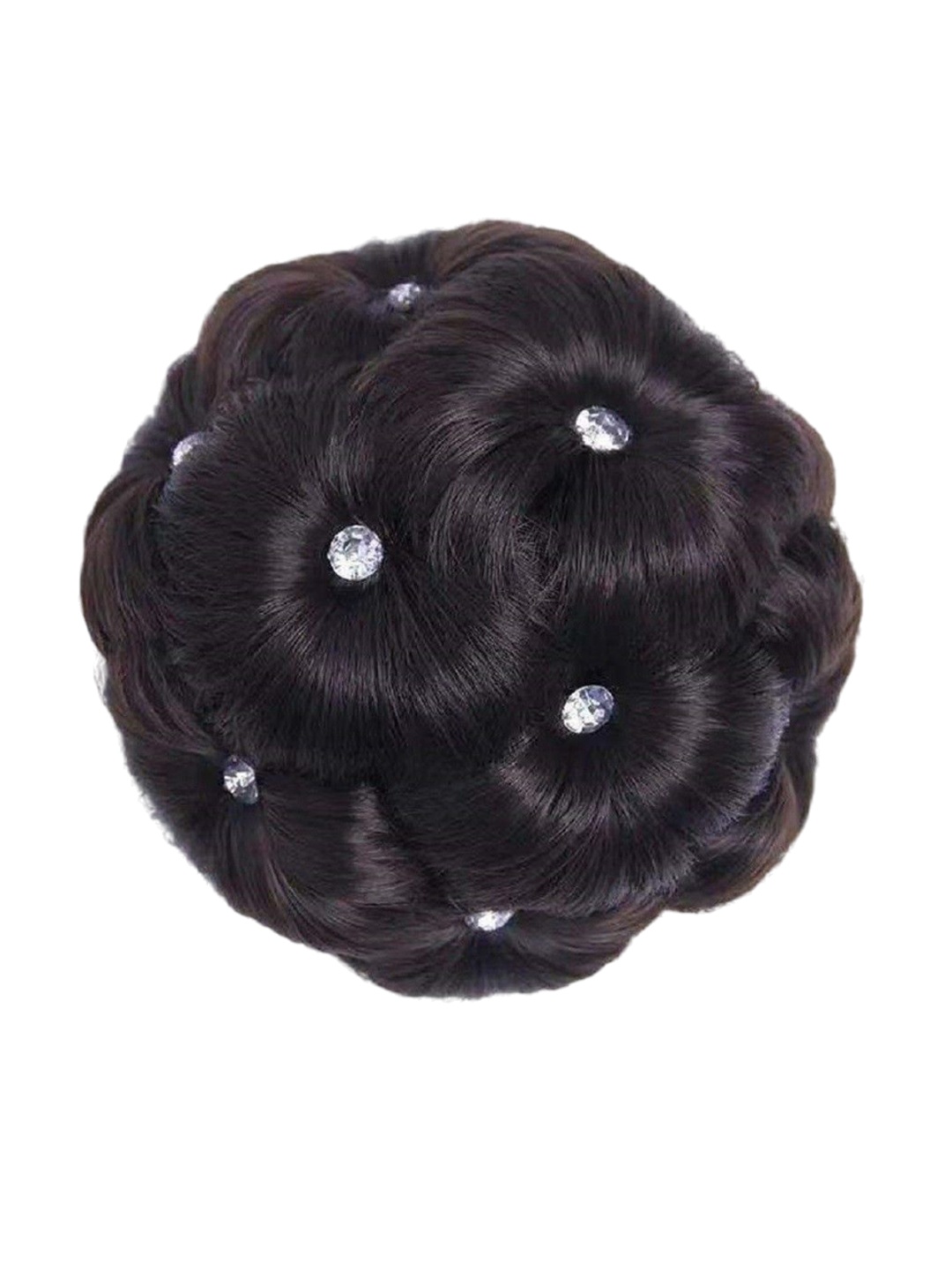 

ABRISH Wavy Claw Clip Messy Bun-Brown