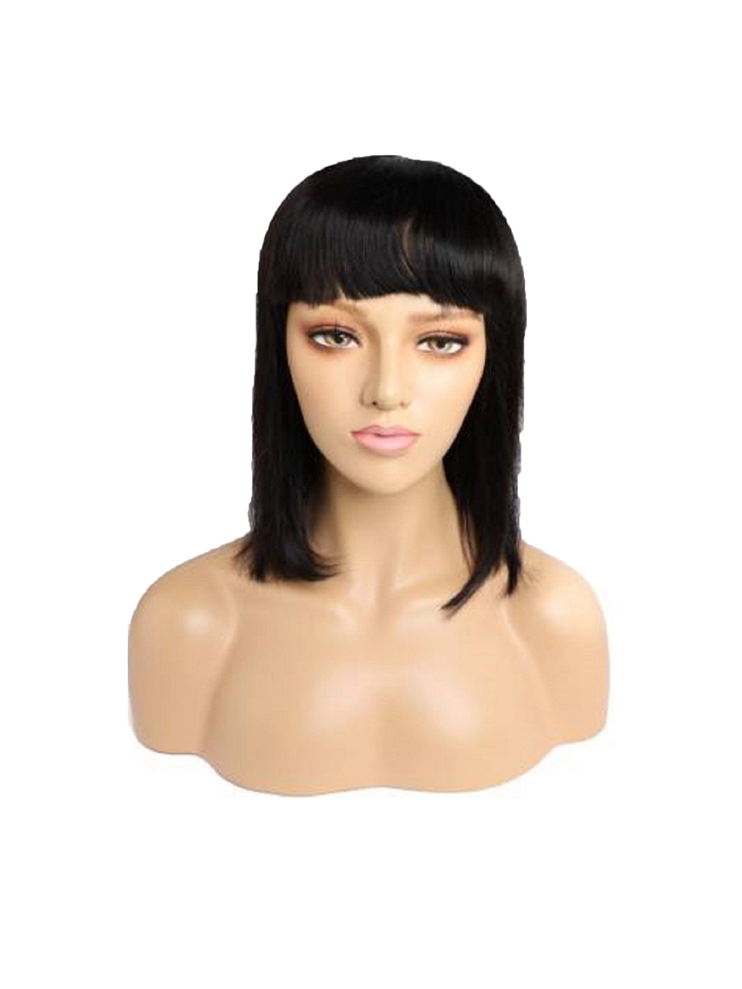 

ABRISH Halo Straight Hair Toupee Wig Extension - Black - 13 Inch