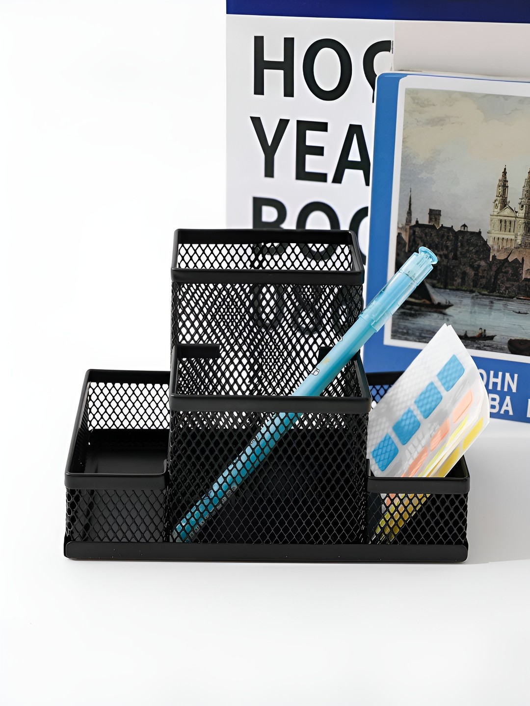 

UMAI Black Self Design Metal Desk Organisers