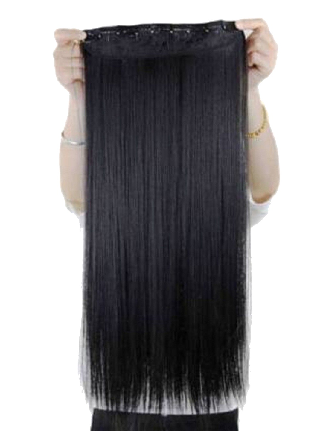 

SHENY Clip In Locks Straight Hair Extension - Black - 24 Inch