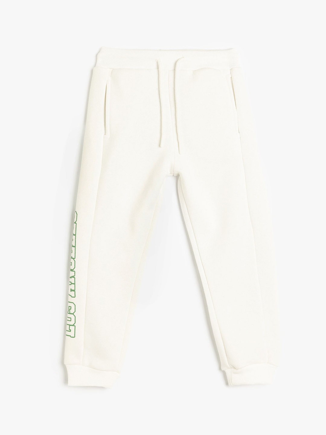 

Koton Boys Solid Mid-Rise Joggers, White