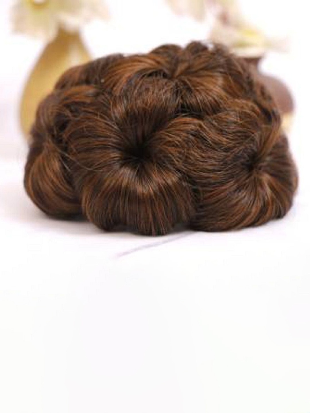 

ABRISH Clip-In Curly Bun Hair Extension - 10 Inch - Brown