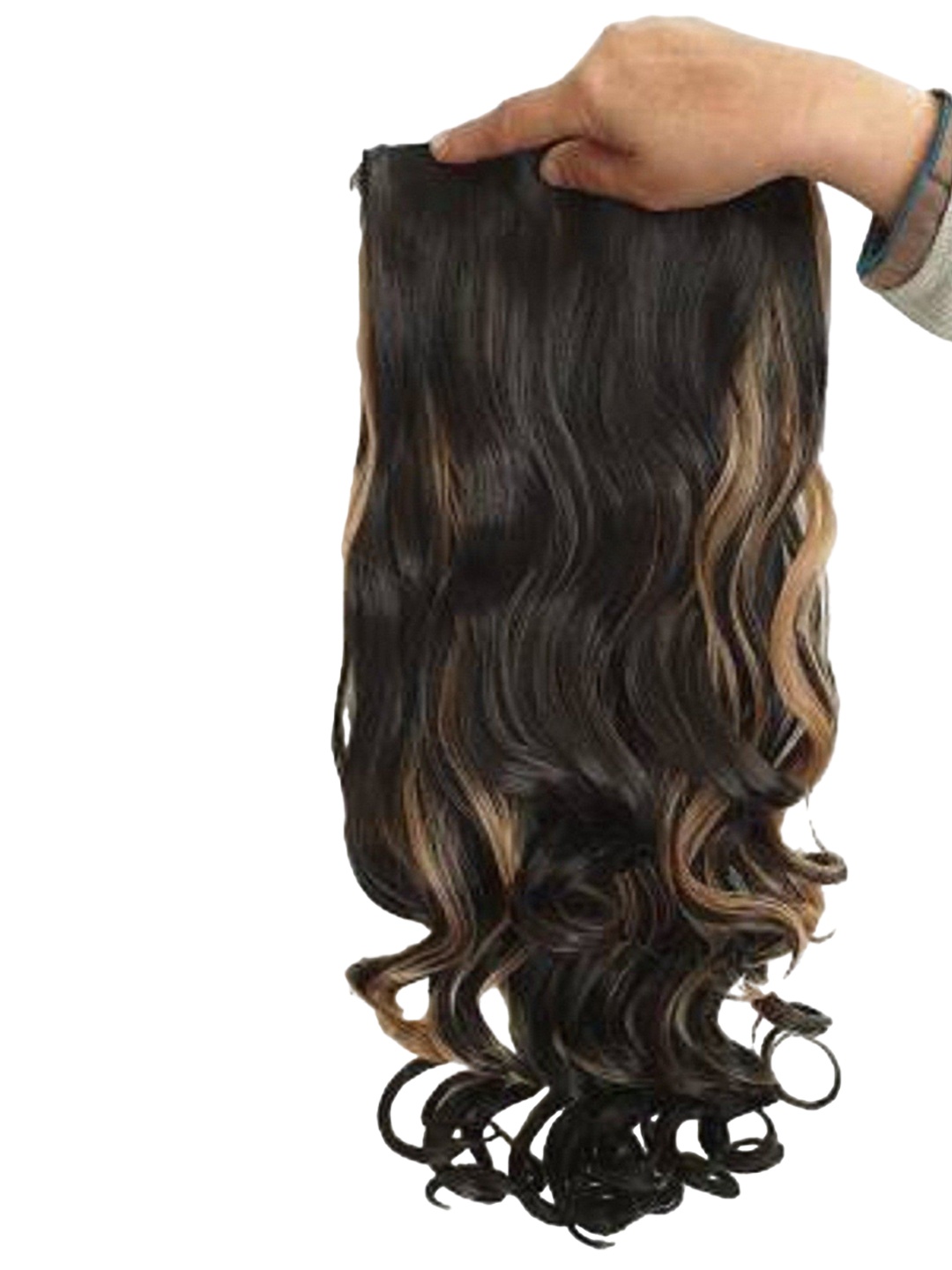 

HAVEREAM Wavy Clip In Locks Hair Extension - Goldenhilight - 24 inch, Gold