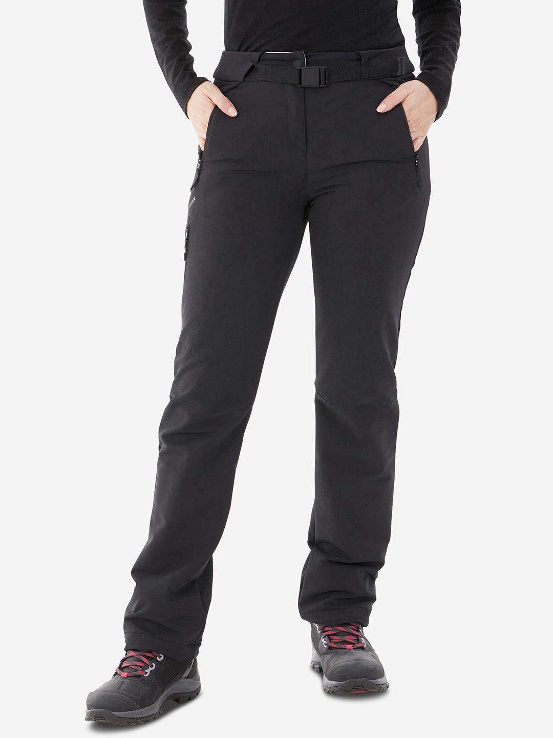 

Quechua By Decathlon Women Black Hiking Warm Water Repellent Winter Trousers