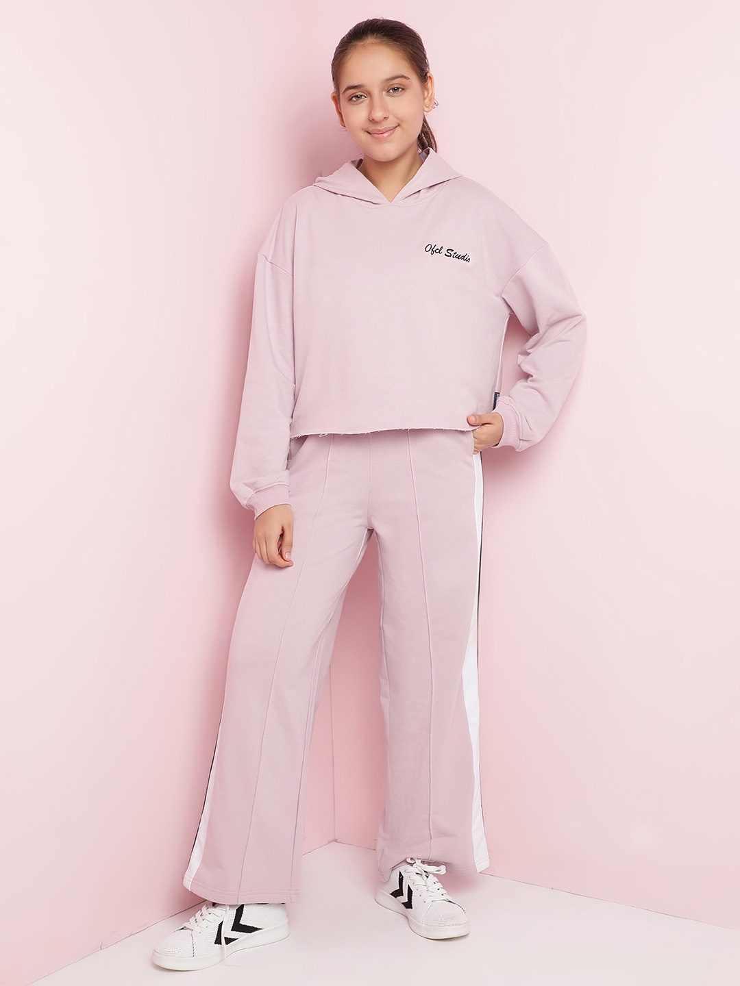 

Lil Tomatoes Girls Mid-Rise Tracksuits, Violet