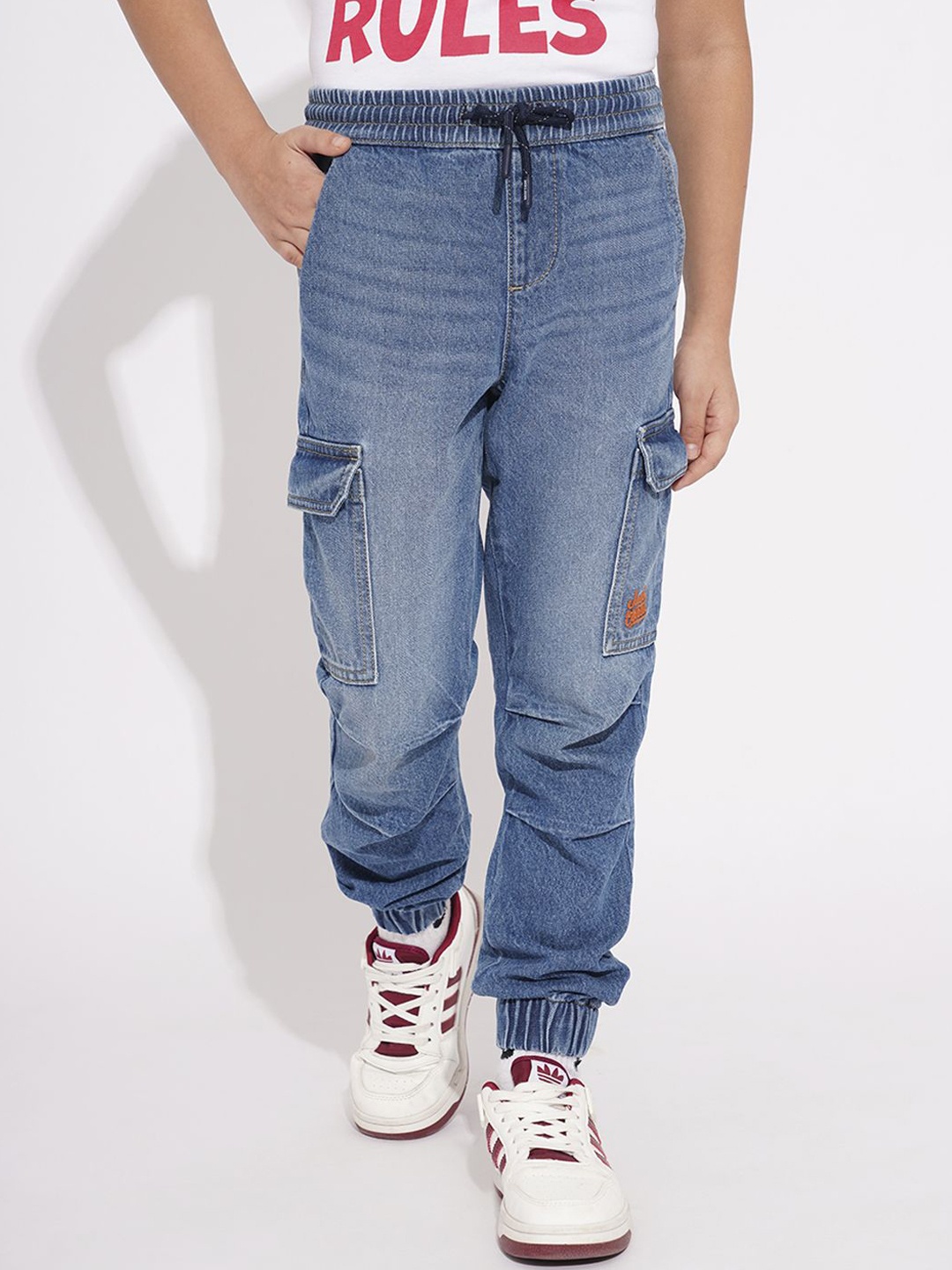 

Jack & Jones Junior Boys Relaxed Fit Light Fade Stretchable Jeans, Blue