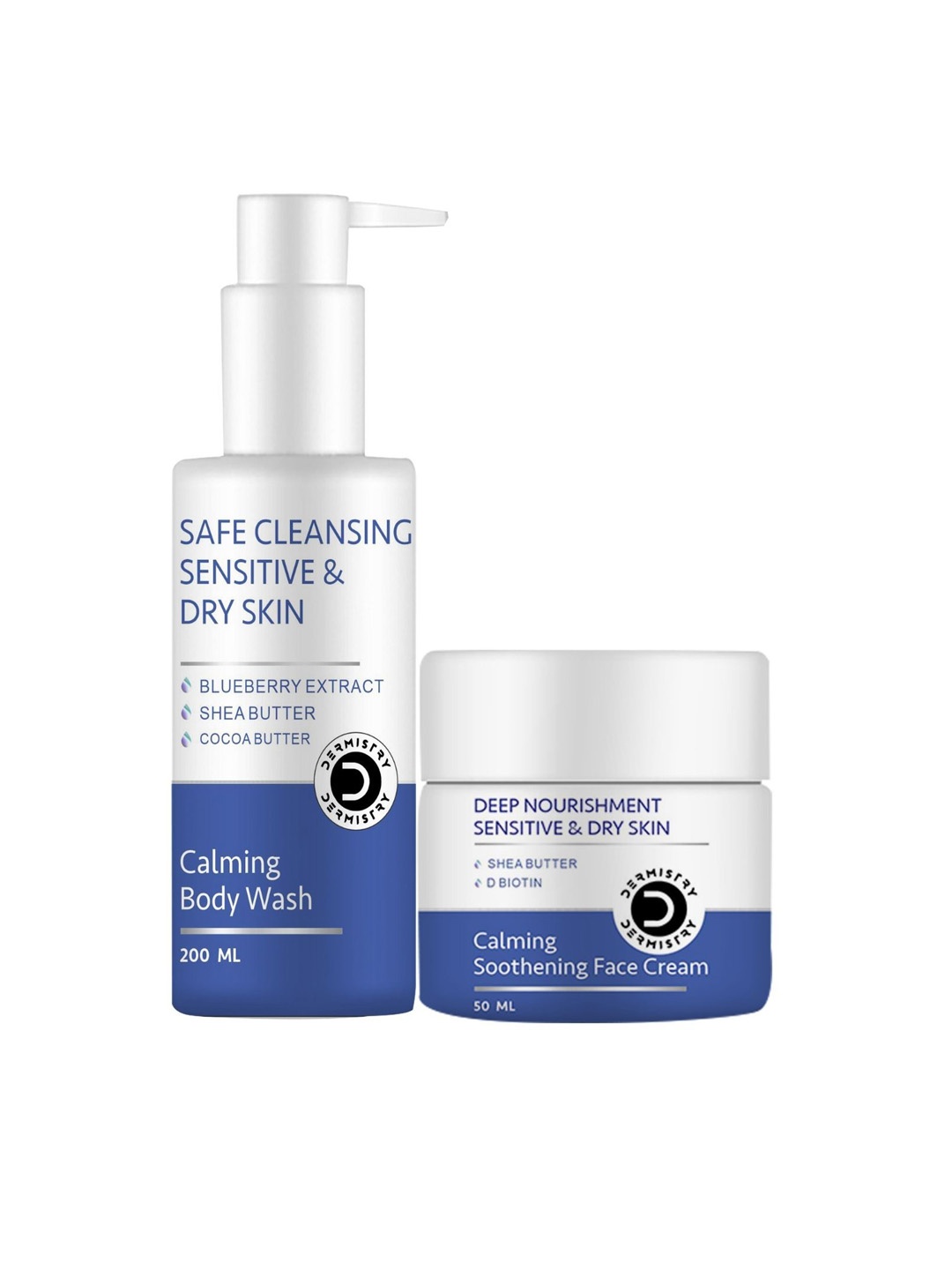 

DERMISTRY Set Of 2 Body Wash - 200 ml & Deep Moisturizer Face Cream - 50 ml, White