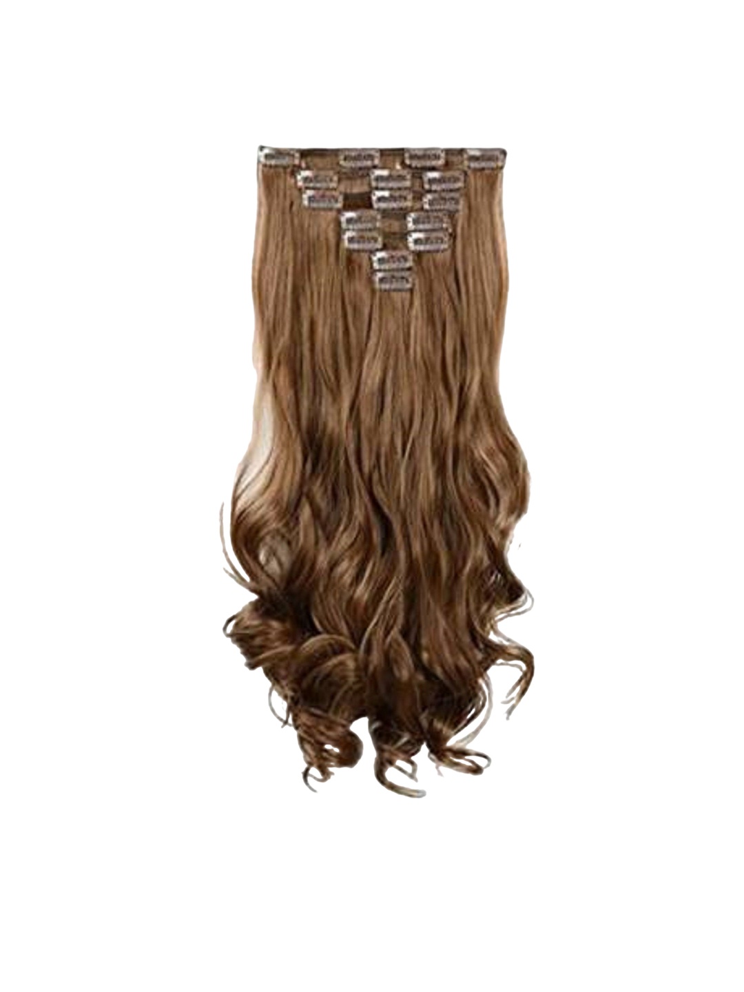 

HAVEREAM Clip In Wavy Locks Hair Extension - Brown - 24 Inch