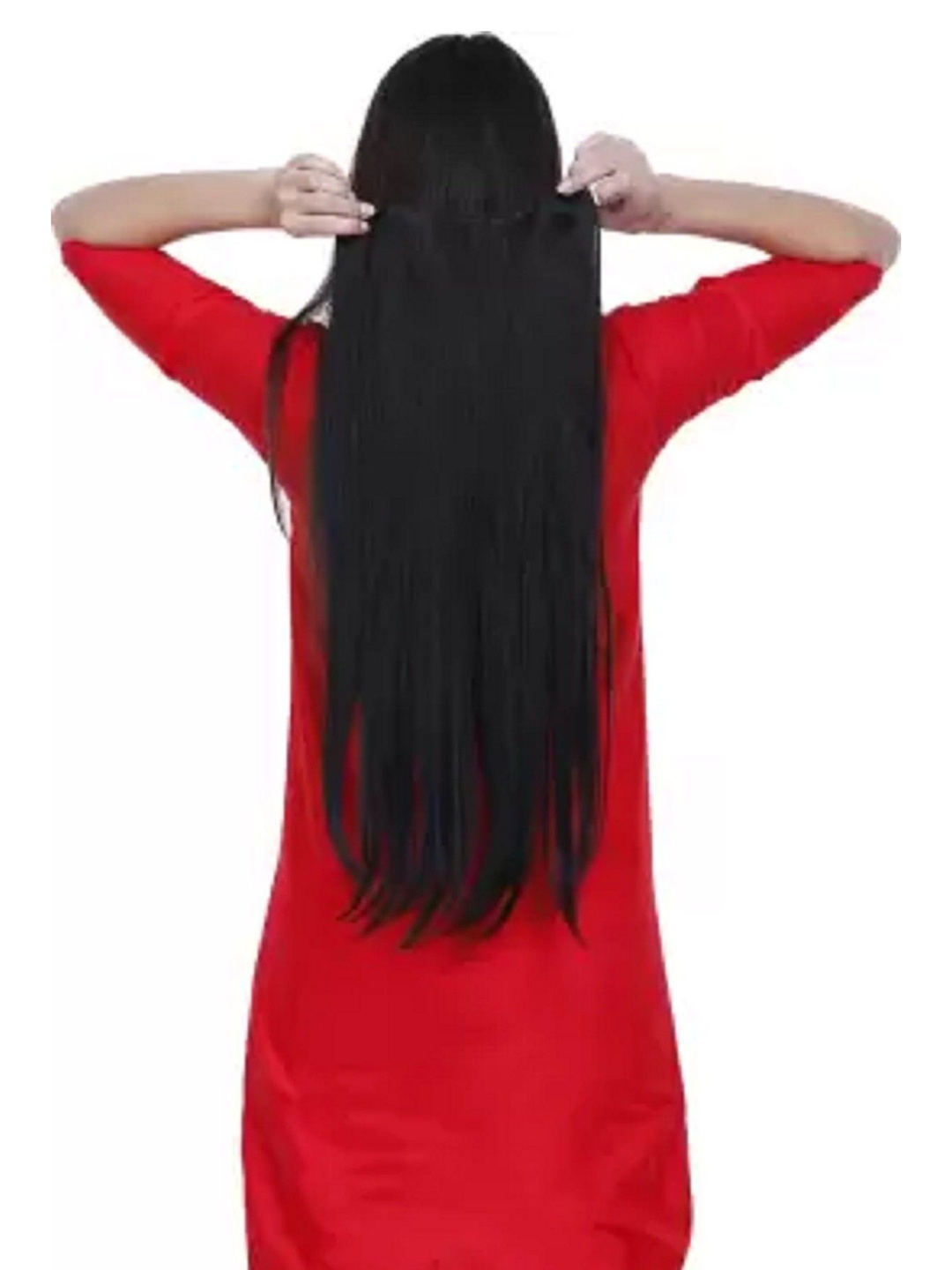 

HAVEREAM Clip-In Straight Locks Hair Extension - Black - 24 Inch