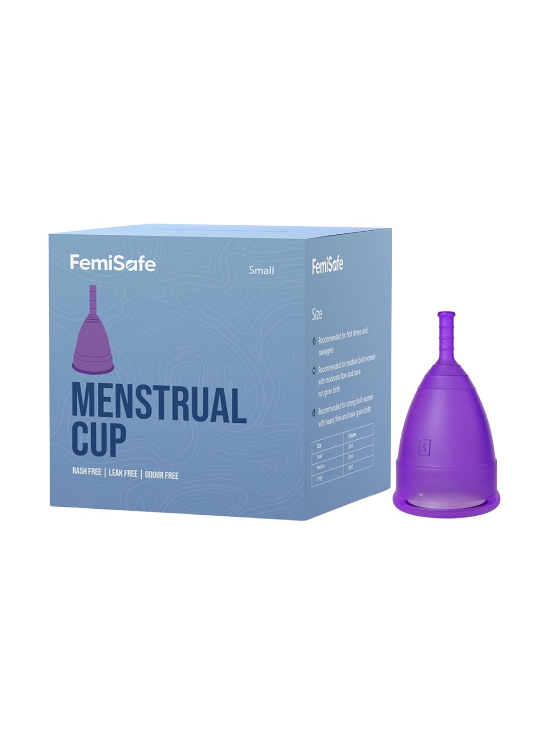 

FEMISAFE Leakproof & Reusable Menstrual Cup - Small, Purple