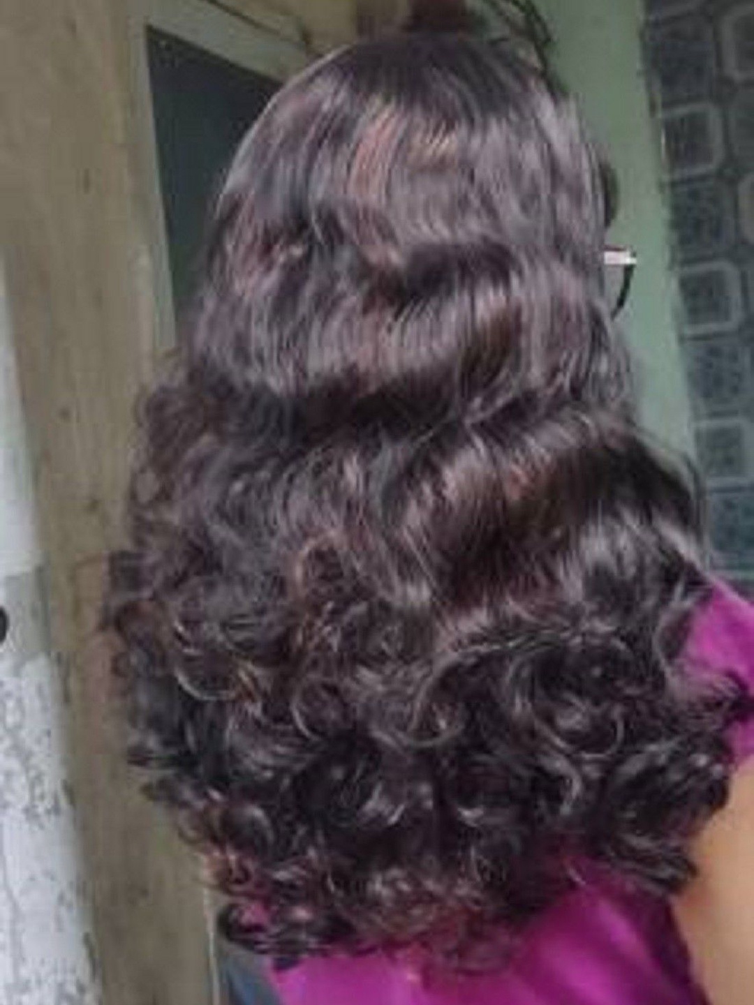 

SHENY Clip In Toupee Curly Hair Extension - Black - 9.4 Inch