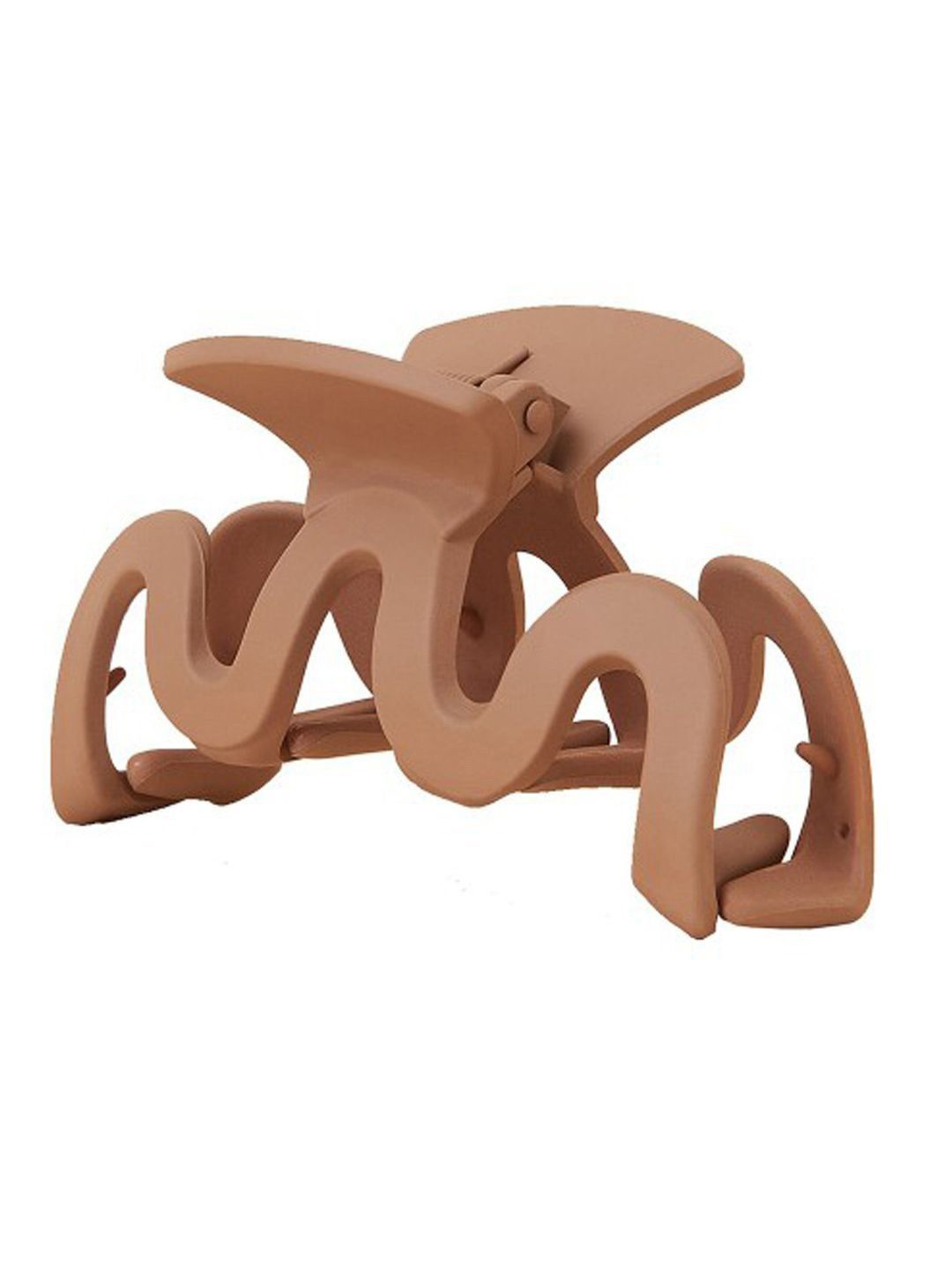 

Krelin Women Matte Wiggle Hair Claw Clip, Brown