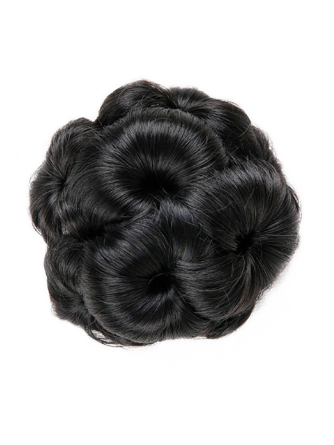 

ABRISH Wavy Claw Clip Messy Bun-Black