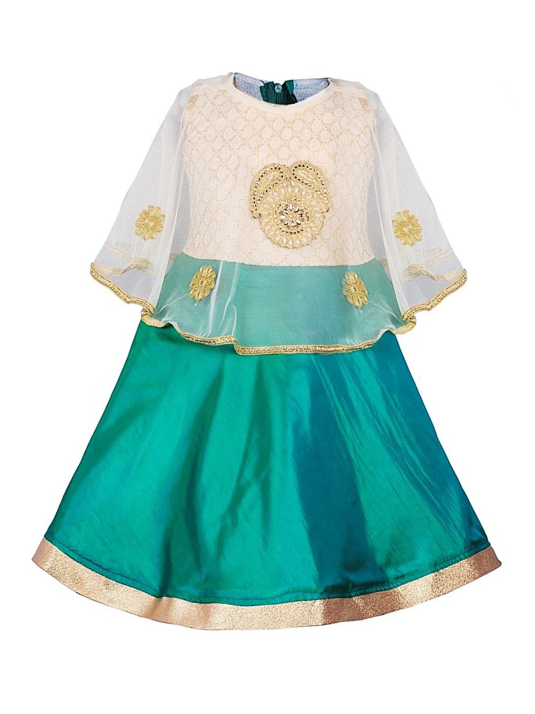 

BAESD Girls Embellished Fit & Flare Dress, Green