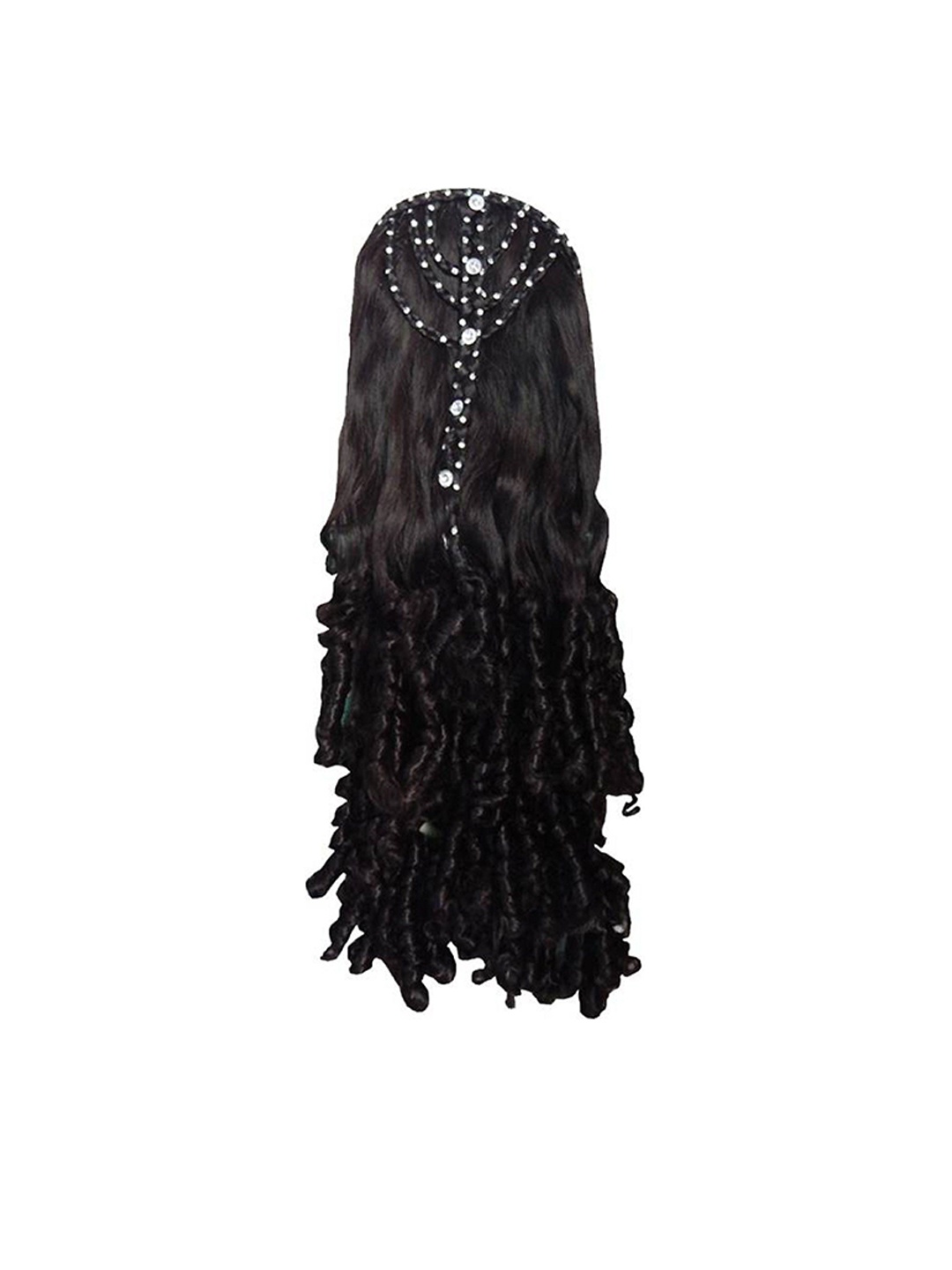 

HAVEREAM Clip-In Waterproof Stones Studded Curly Locks Hair Extension - Black - 22 Inch